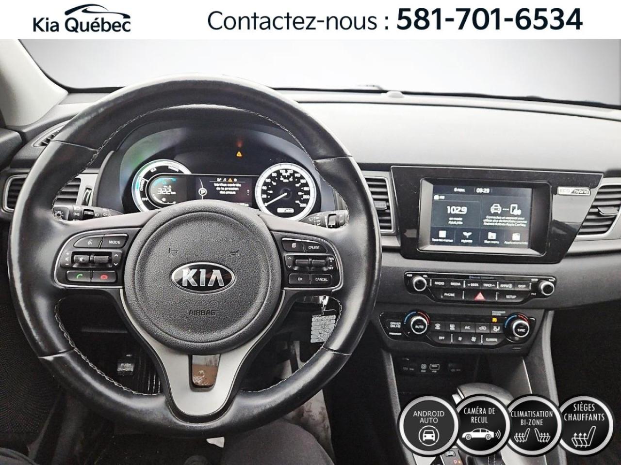 Used 2019 Kia NIRO L * HYBRID* BIZONE* CARPLAY* SIEGES CHAUFFANTS* for sale in Québec, QC