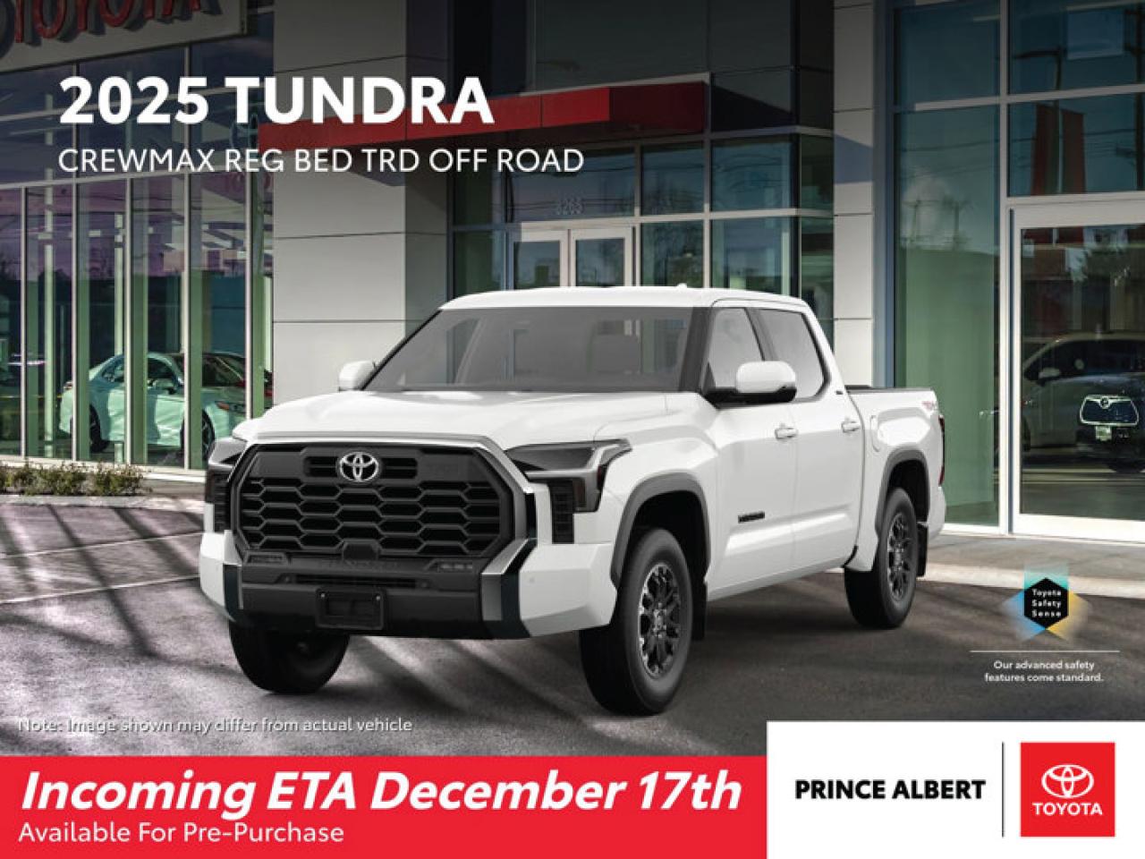 New 2025 Toyota Tundra SR TRD OFF ROAD for sale in Prince Albert, SK