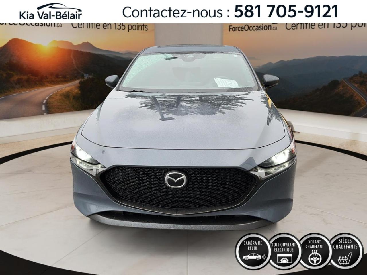 Used 2020 Mazda MAZDA3 Sport GT *AWD *GPS *CUIR ROUGE *TOIT *CAMERA for sale in Québec, QC