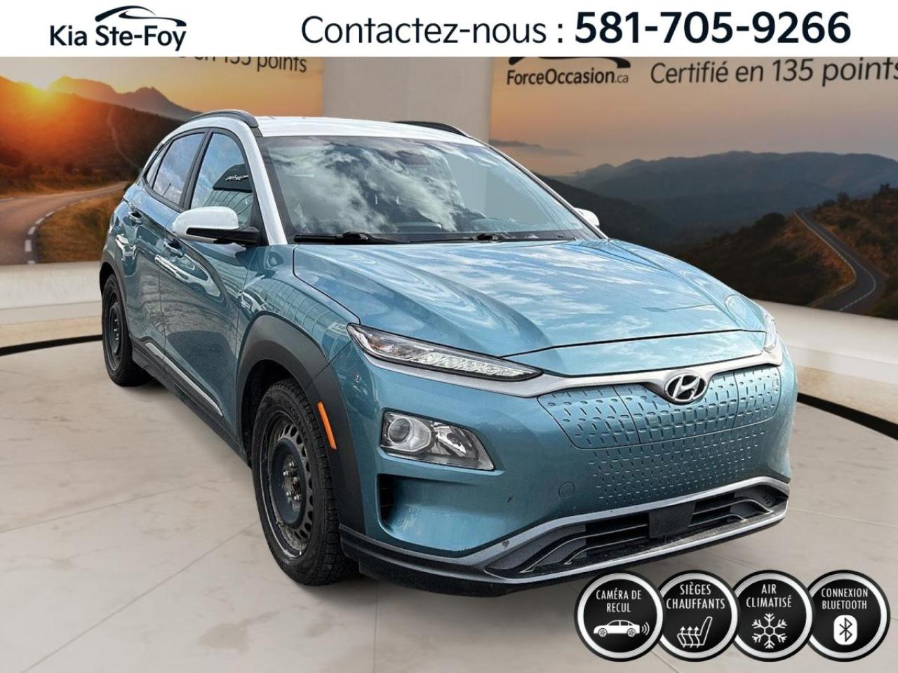 Used 2019 Hyundai KONA Electric PREFERRED* VOLANT CHAUFFANT* CAMERA* CARPLAY* for sale in Ste-Foy, QC