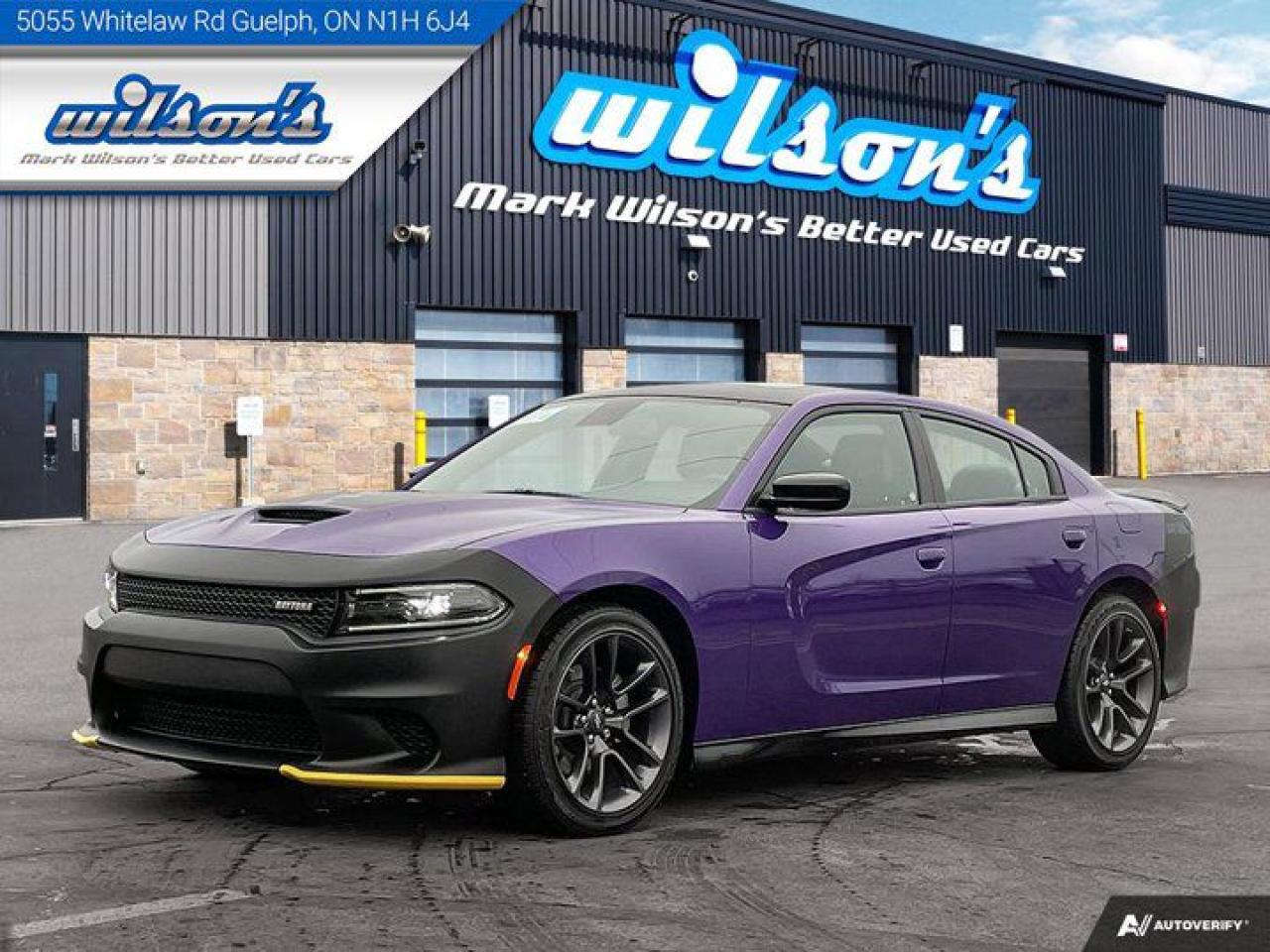 Used 2023 Dodge Charger R/T  Daytona | 5.7L Hemi | Only 543 km | Plum Crazy Pearl | Cooled + Heated Seats | Sunroof for sale in Guelph, ON