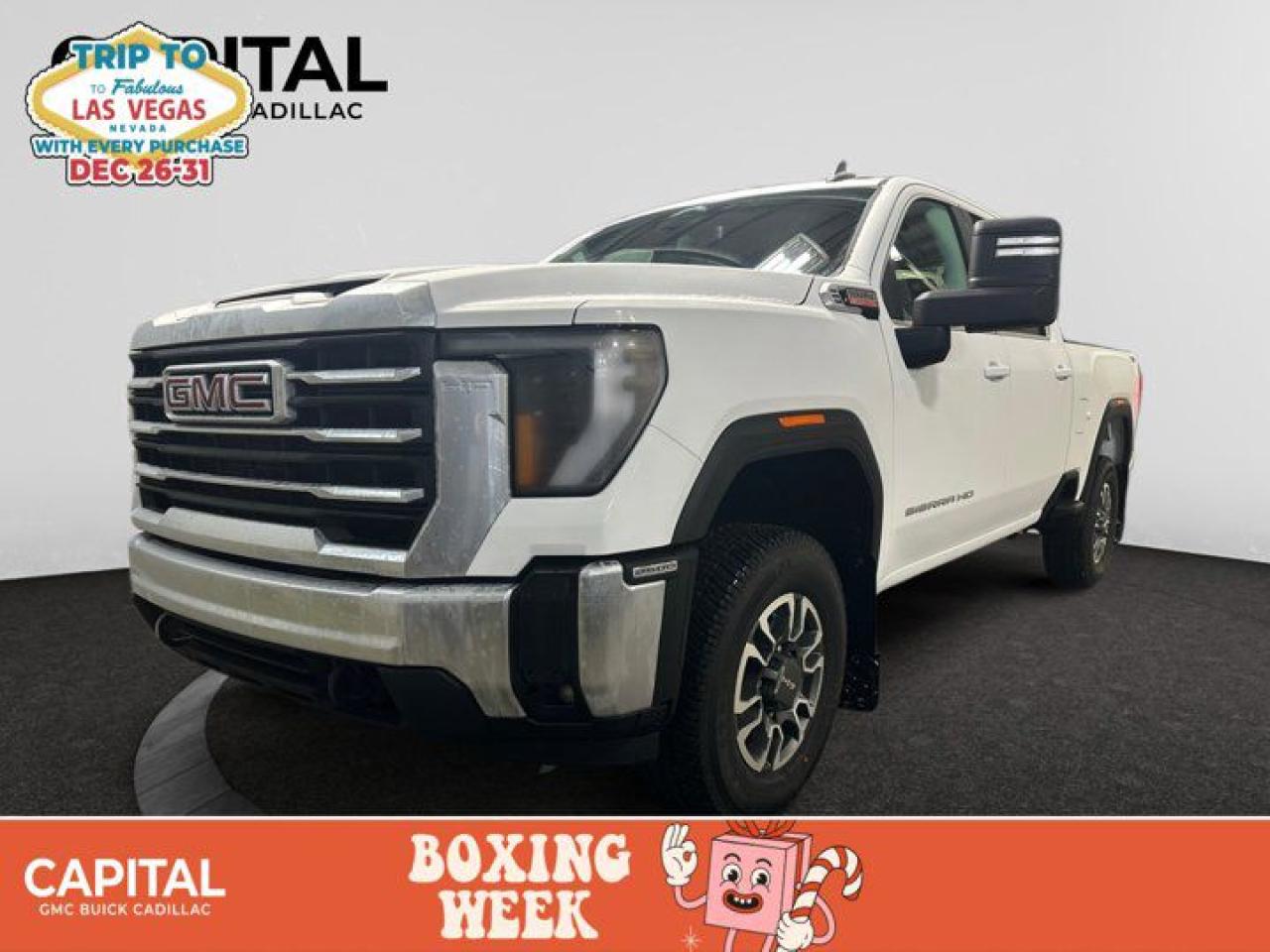 This 2025 GMC Sierra 2500HD in Summit White is equipped with 4WD and Turbocharged Diesel V8 6.6L/ engine.Check out this vehicles pictures, features, options and specs, and let us know if you have any questions. Helping find the perfect vehicle FOR YOU is our only priority.P.S...Sometimes texting is easier. Text (or call) 306-801-9090 for fast answers at your fingertips!Dealer License #914248Disclaimer: All prices are plus taxes & include all cash credits & loyalties. See dealer for Details.