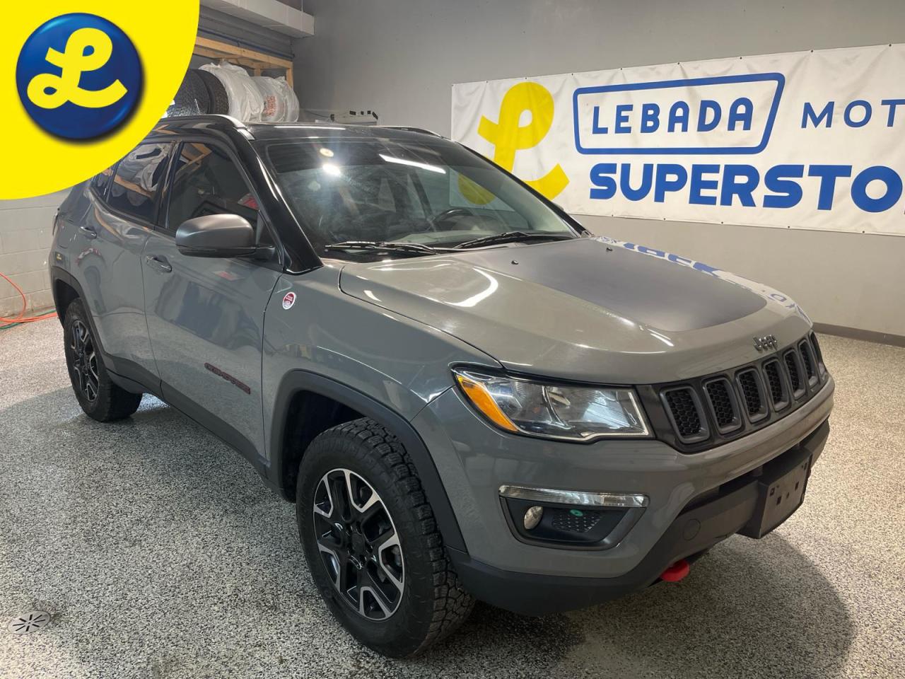 Used 2019 Jeep Compass TRAILHAWK 4X4 *  Navigation * Dualpane panoramic sunroof * Leatherfaced seats with perforated insert w/ Ruby Red accent stitching * Power liftgate * for sale in Cambridge, ON