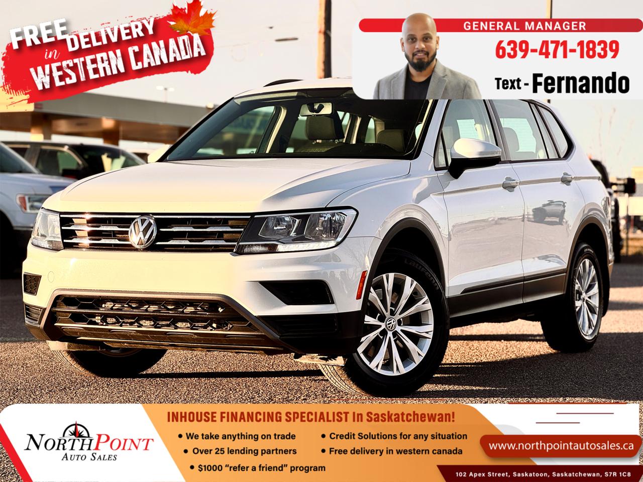 Used 2020 Volkswagen Tiguan TRENDLINE S 4Motion for sale in Saskatoon, SK