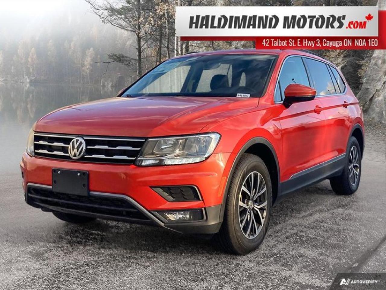 Used 2018 Volkswagen Tiguan COMFORTLINE for sale in Cayuga, ON