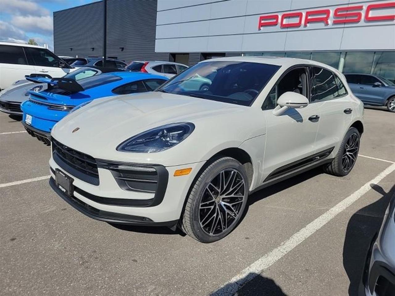 Welcoming this Luxurious 2023 Porsche Macan in Chalk with a Black Leather Trim.   This beauty comes equipped with Premium Plus Package,  Surround View, Power Seats (14-Way) w/ Memory Package, Panoramic Roof System,  Seat Heating (Front and Rear), Seat Ventilation (Front), Heated Windshield,  BOSE Surround Sound System, Under Door Puddle Light Projectors and much more!   This vehicle is like new with Low KMS and One Previous Owner!  This vehicle is a Porsche Approved Certified Pre-Owned Vehicle: 2 extra years of unlimited mileage warranty plus an additional 2 years of Porsche Roadside Assistance. All CPO vehicles have passed our rigorous 111-point check and reconditioned with 100% genuine Porsche parts.   For more details or to schedule a test drive with one of our highly trained sales executives please call or send a website enquiry now before it is gone. 604-530-8911.   Porsche Center Langley has won the prestigious Porsche Premier Dealer Award seven years in a row. We are centrally located just a short distance from Highway 1 in beautiful Langley, British Columbia. Our hope is to have you driving your dream vehicle soon.  Please note that additional fees, including a $495 documentation fee & a $490 dealer prep fee, apply to all pre-owned vehicles.  Dealer #40136