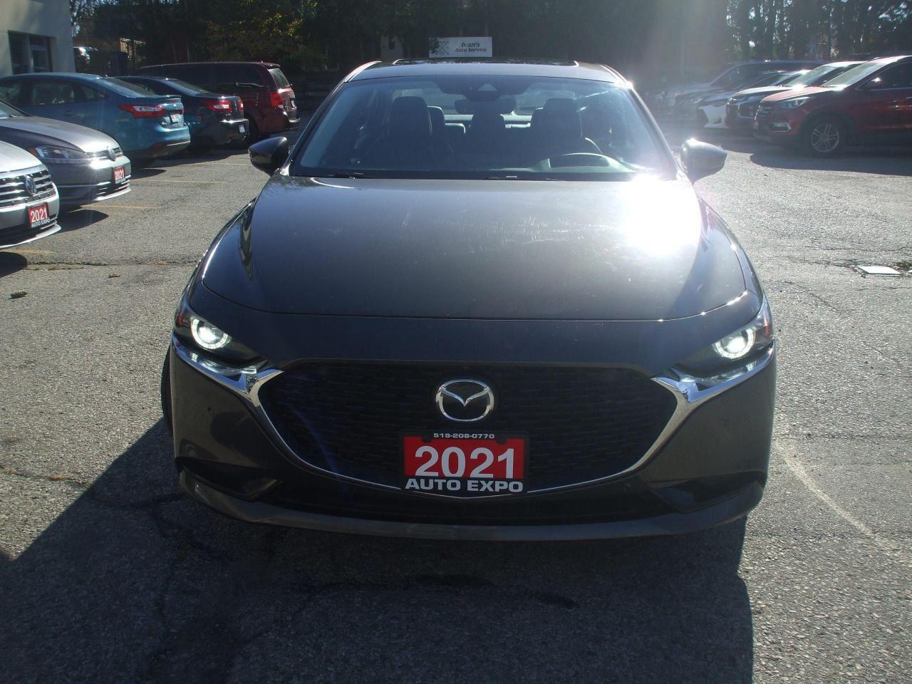 2021 Mazda MAZDA3 Gt,GPS,Lether,Sunroof,Bluetooth,Certified,360 Cam