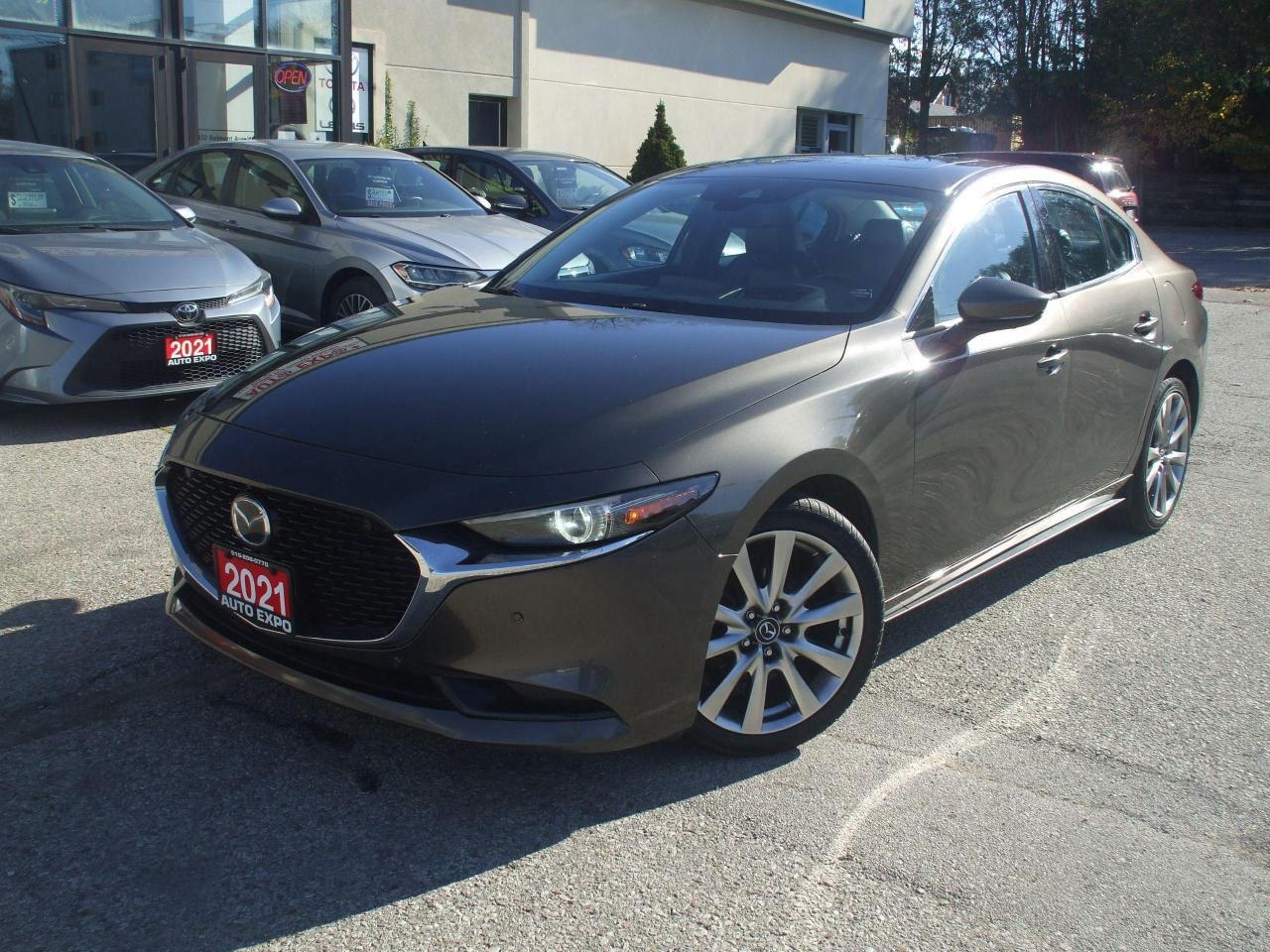 2021 Mazda MAZDA3 Gt,GPS,Lether,Sunroof,Bluetooth,Certified,360 Cam