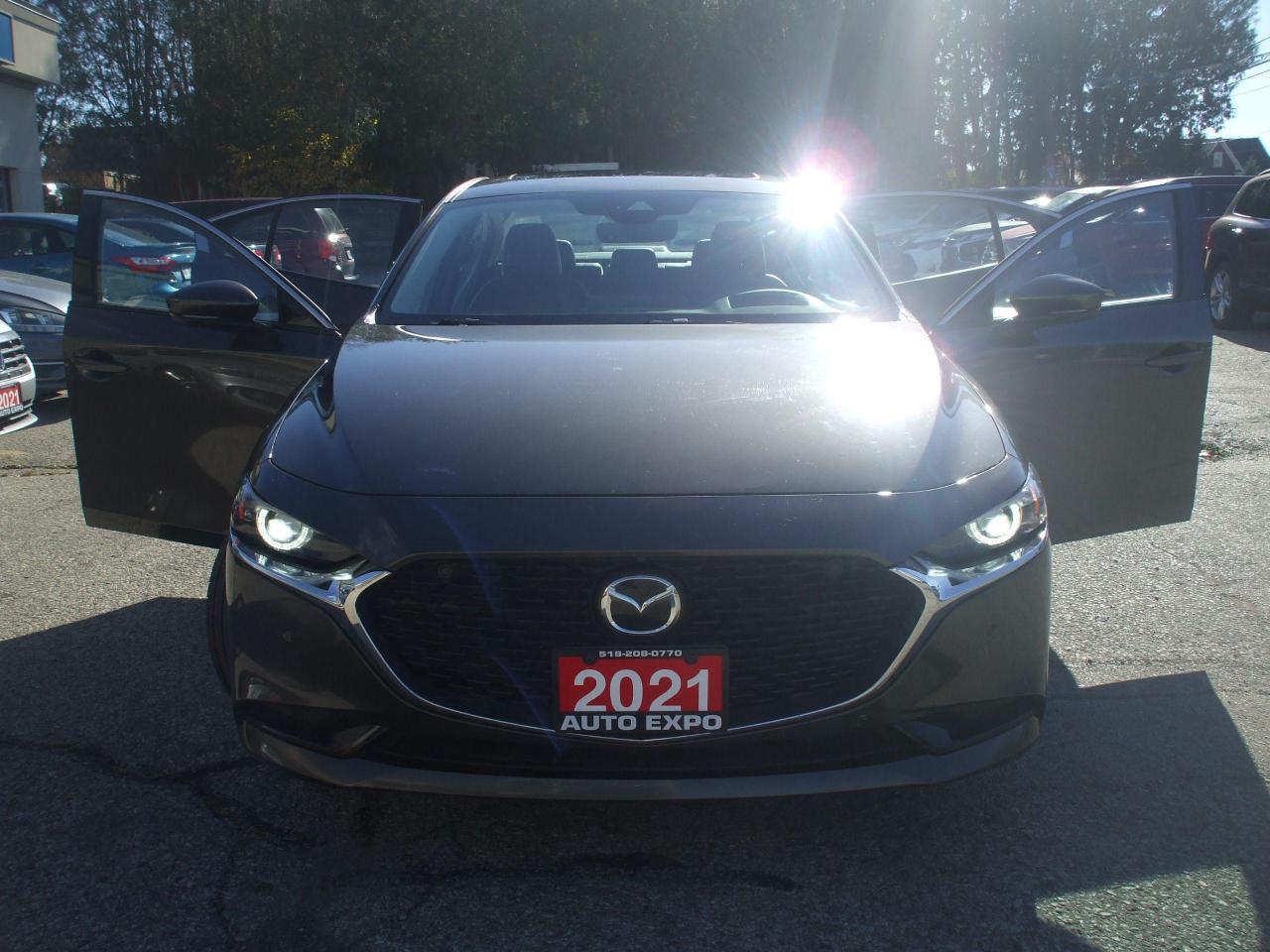 2021 Mazda MAZDA3 Gt,GPS,Lether,Sunroof,Bluetooth,Certified,360 Cam