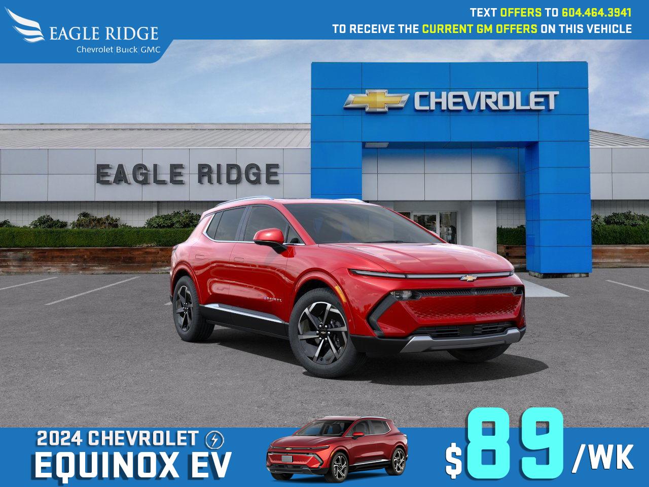 New 2025 Chevrolet Equinox EV LT Smartphone App, Front Power Seats, Active Safety Package, Wireless charger, Adaptive cruise control, Enhance automatics emergency braking for sale in Coquitlam, BC