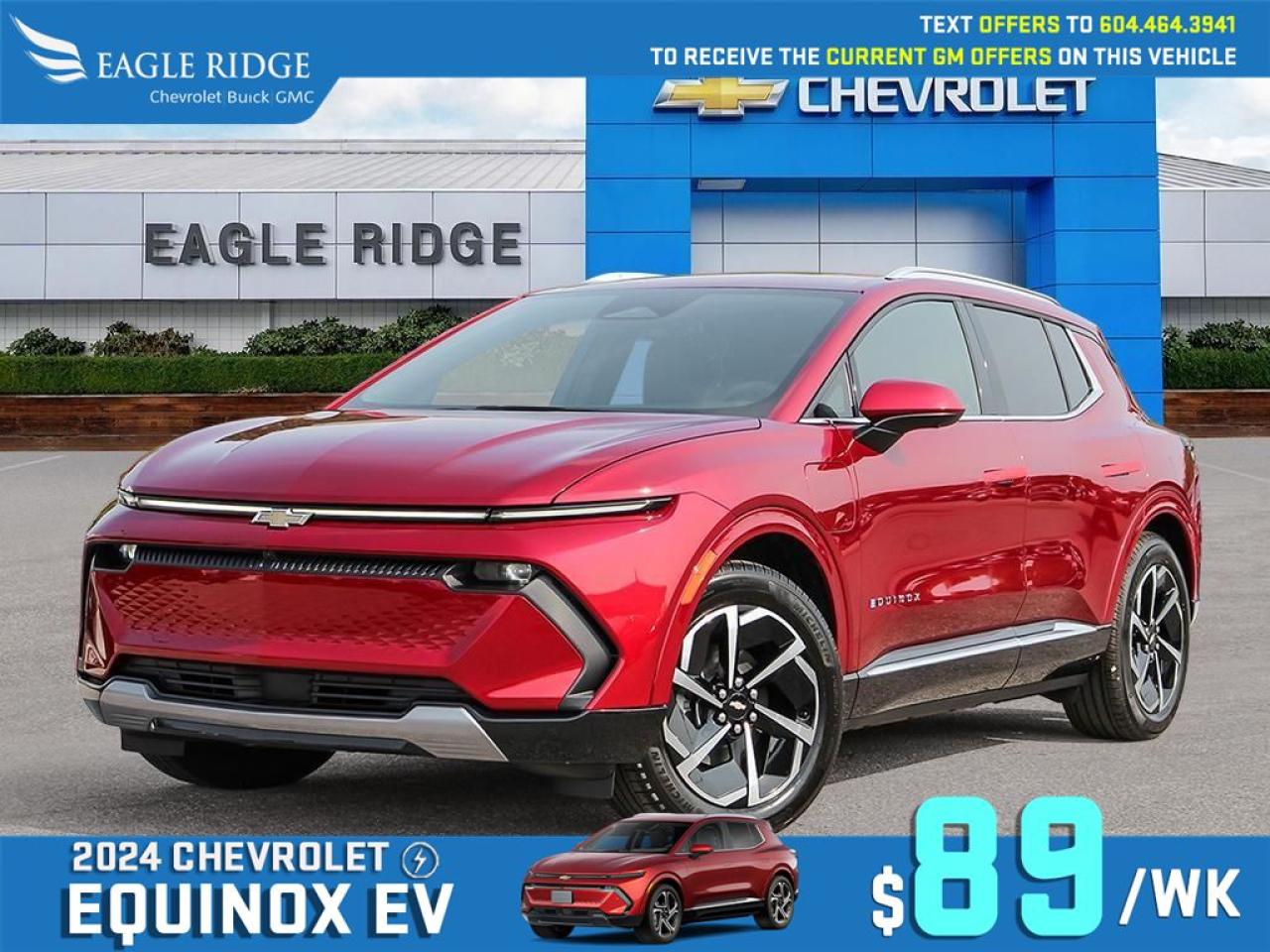 New 2025 Chevrolet Equinox EV LT Smartphone App, Front Power Seats, Active Safety Package, Wireless charger, Adaptive cruise control, Enhance automatics emergency braking for sale in Coquitlam, BC