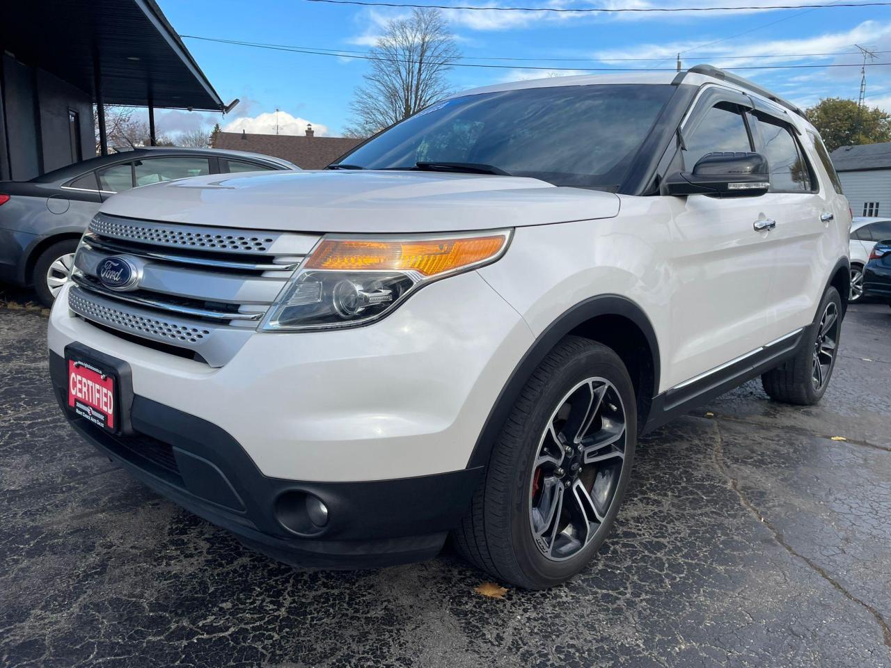 <p>CERTIFIED WITH 2 YEAR WARRANTY INCLUDED!!!</p><p>WE FINANCE EVERYONE REGARDLESS OF CREDIT !!!</p><p>VOTED BRANTFORDS BEST USED CAR DEALER 2024 !!!!</p><p>Looking for a reliable and spacious SUV thats ready for adventure? Look no further than this 2014 Ford Explorer XLT 4WD from Right Choice Auto. With its powerful 3.5L 6-cylinder engine, youll have no trouble tackling any terrain, whether its a snowy Canadian winter or a scenic summer road trip. This white Explorer boasts a comfortable black interior featuring bucket seats and a sunroof for those sunny days. Its equipped with all the modern conveniences youd expect, including keyless entry, power windows and locks, and a CD player for your favourite tunes.</p><p>This well-maintained Explorer has 180,000km on the odometer and is ready to hit the road. Youll appreciate the peace of mind that comes with features like anti-lock brakes, traction control, and a comprehensive security system. Dont miss out on this exceptional opportunity to own a spacious and reliable SUV for your family.</p><p>Here are five features to get you excited:</p><ol><li><strong>4-wheel drive:</strong> Conquer any weather and terrain with the confidence of 4-wheel drive.</li><li><strong>Spacious Interior:</strong> Enjoy ample room for passengers and cargo, perfect for family adventures.</li><li><strong>Sunroof:</strong> Let the sunshine in and create a bright and airy atmosphere.</li><li><strong>Heated Mirrors:</strong> Say goodbye to frozen mirrors and welcome clear vision on those chilly mornings.</li><li><strong>Keyless Entry:</strong> Enjoy the convenience of effortless entry and start your journey quickly.</li></ol><p><em>Powered by AutoIntelligence™ AI</em></p>