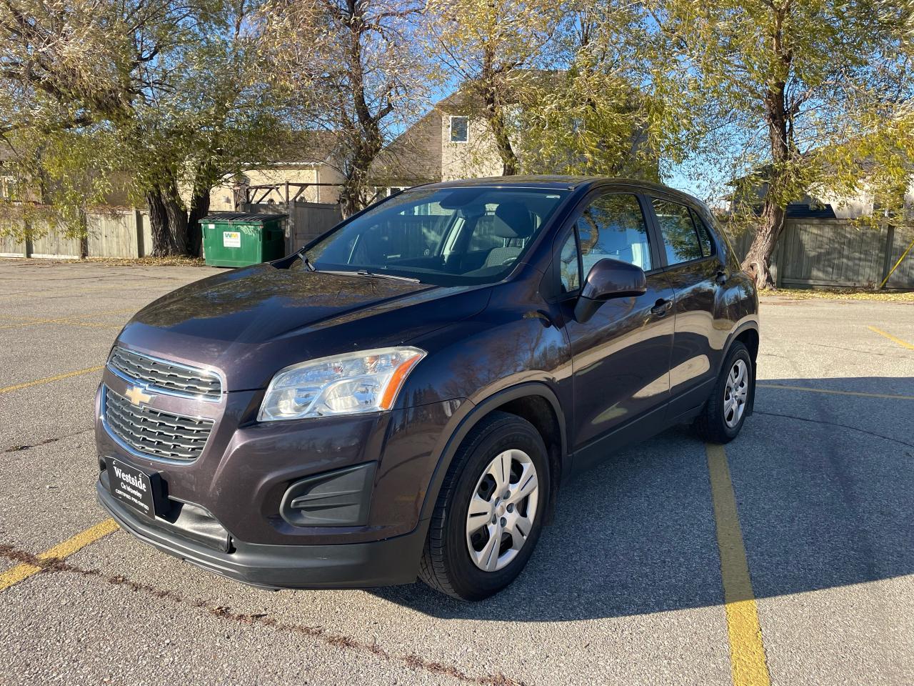 <p>Looking for a reliable and stylish SUV that wont break the bank? Look no further than this 2015 Chevrolet Trax, available now at Westside Sales! This sleek bronze crossover boasts a comfortable charcoal interior and is powered by a fuel-efficient 1.4L 4-cylinder engine. With its automatic transmission and front-wheel drive, the Trax is a pleasure to drive in both city and highway conditions. This well-maintained vehicle has just 114,000km on the odometer and is packed with features to enhance your driving experience.</p><p>Enjoy the convenience of keyless entry, cruise control, and power windows and mirrors. Stay connected with Bluetooth connectivity for hands-free calling and music streaming. And rest assured with the added safety of anti-lock brakes, traction control, and multiple airbags. The Trax also offers a folding rear seat for added cargo space and tinted glass for privacy. Whether youre navigating busy city streets or embarking on a weekend adventure, this Chevrolet Trax is ready to take you wherever you need to go.</p><p>Here are five of the Traxs most sizzling features:</p><ol><li><strong>Bluetooth Connectivity:</strong> Stay connected on the go with hands-free calling and music streaming.</li><li><strong>Keyless Entry:</strong> Enjoy the convenience of unlocking your vehicle without fumbling for your keys.</li><li><strong>Folding Rear Seat:</strong> Maximize your cargo space by easily folding down the rear seats.</li><li><strong>Power Windows and Mirrors:</strong> Experience the luxury of one-touch power windows and electronically adjustable mirrors.</li><li><strong>Tinted Glass:</strong> Enjoy enhanced privacy and a more comfortable driving experience, especially in sunny conditions.</li></ol><p><!-- [if gte mso 9]><xml>
 <o:OfficeDocumentSettings>
  <o:AllowPNG/>
 </o:OfficeDocumentSettings>
</xml><![endif]--><!-- [if gte mso 9]><xml>
 <w:WordDocument>
  <w:View>Normal</w:View>
  <w:Zoom>0</w:Zoom>
  <w:TrackMoves/>
  <w:TrackFormatting/>
  <w:PunctuationKerning/>
  <w:ValidateAgainstSchemas/>
  <w:SaveIfXMLInvalid>false</w:SaveIfXMLInvalid>
  <w:IgnoreMixedContent>false</w:IgnoreMixedContent>
  <w:AlwaysShowPlaceholderText>false</w:AlwaysShowPlaceholderText>
  <w:DoNotPromoteQF/>
  <w:LidThemeOther>EN-US</w:LidThemeOther>
  <w:LidThemeAsian>X-NONE</w:LidThemeAsian>
  <w:LidThemeComplexScript>X-NONE</w:LidThemeComplexScript>
  <w:Compatibility>
   <w:BreakWrappedTables/>
   <w:SnapToGridInCell/>
   <w:WrapTextWithPunct/>
   <w:UseAsianBreakRules/>
   <w:DontGrowAutofit/>
   <w:SplitPgBreakAndParaMark/>
   <w:EnableOpenTypeKerning/>
   <w:DontFlipMirrorIndents/>
   <w:OverrideTableStyleHps/>
  </w:Compatibility>
  <m:mathPr>
   <m:mathFont m:val=Cambria Math/>
   <m:brkBin m:val=before/>
   <m:brkBinSub m:val=--/>
   <m:smallFrac m:val=off/>
   <m:dispDef/>
   <m:lMargin m:val=0/>
   <m:rMargin m:val=0/>
   <m:defJc m:val=centerGroup/>
   <m:wrapIndent m:val=1440/>
   <m:intLim m:val=subSup/>
   <m:naryLim m:val=undOvr/>
  </m:mathPr></w:WordDocument>
</xml><![endif]--><!-- [if gte mso 9]><xml>
 <w:LatentStyles DefLockedState=false DefUnhideWhenUsed=false
  DefSemiHidden=false DefQFormat=false DefPriority=99
  LatentStyleCount=376>
  <w:LsdException Locked=false Priority=0 QFormat=true Name=Normal/>
  <w:LsdException Locked=false Priority=9 QFormat=true Name=heading 1/>
  <w:LsdException Locked=false Priority=9 SemiHidden=true
   UnhideWhenUsed=true QFormat=true Name=heading 2/>
  <w:LsdException Locked=false Priority=9 SemiHidden=true
   UnhideWhenUsed=true QFormat=true Name=heading 3/>
  <w:LsdException Locked=false Priority=9 SemiHidden=true
   UnhideWhenUsed=true QFormat=true Name=heading 4/>
  <w:LsdException Locked=false Priority=9 SemiHidden=true
   UnhideWhenUsed=true QFormat=true Name=heading 5/>
  <w:LsdException Locked=false Priority=9 SemiHidden=true
   UnhideWhenUsed=true QFormat=true Name=heading 6/>
  <w:LsdException Locked=false Priority=9 SemiHidden=true
   UnhideWhenUsed=true QFormat=true Name=heading 7/>
  <w:LsdException Locked=false Priority=9 SemiHidden=true
   UnhideWhenUsed=true QFormat=true Name=heading 8/>
  <w:LsdException Locked=false Priority=9 SemiHidden=true
   UnhideWhenUsed=true QFormat=true Name=heading 9/>
  <w:LsdException Locked=false SemiHidden=true UnhideWhenUsed=true
   Name=index 1/>
  <w:LsdException Locked=false SemiHidden=true UnhideWhenUsed=true
   Name=index 2/>
  <w:LsdException Locked=false SemiHidden=true UnhideWhenUsed=true
   Name=index 3/>
  <w:LsdException Locked=false SemiHidden=true UnhideWhenUsed=true
   Name=index 4/>
  <w:LsdException Locked=false SemiHidden=true UnhideWhenUsed=true
   Name=index 5/>
  <w:LsdException Locked=false SemiHidden=true UnhideWhenUsed=true
   Name=index 6/>
  <w:LsdException Locked=false SemiHidden=true UnhideWhenUsed=true
   Name=index 7/>
  <w:LsdException Locked=false SemiHidden=true UnhideWhenUsed=true
   Name=index 8/>
  <w:LsdException Locked=false SemiHidden=true UnhideWhenUsed=true
   Name=index 9/>
  <w:LsdException Locked=false Priority=39 SemiHidden=true
   UnhideWhenUsed=true Name=toc 1/>
  <w:LsdException Locked=false Priority=39 SemiHidden=true
   UnhideWhenUsed=true Name=toc 2/>
  <w:LsdException Locked=false Priority=39 SemiHidden=true
   UnhideWhenUsed=true Name=toc 3/>
  <w:LsdException Locked=false Priority=39 SemiHidden=true
   UnhideWhenUsed=true Name=toc 4/>
  <w:LsdException Locked=false Priority=39 SemiHidden=true
   UnhideWhenUsed=true Name=toc 5/>
  <w:LsdException Locked=false Priority=39 SemiHidden=true
   UnhideWhenUsed=true Name=toc 6/>
  <w:LsdException Locked=false Priority=39 SemiHidden=true
   UnhideWhenUsed=true Name=toc 7/>
  <w:LsdException Locked=false Priority=39 SemiHidden=true
   UnhideWhenUsed=true Name=toc 8/>
  <w:LsdException Locked=false Priority=39 SemiHidden=true
   UnhideWhenUsed=true Name=toc 9/>
  <w:LsdException Locked=false SemiHidden=true UnhideWhenUsed=true
   Name=Normal Indent/>
  <w:LsdException Locked=false SemiHidden=true UnhideWhenUsed=true
   Name=footnote text/>
  <w:LsdException Locked=false SemiHidden=true UnhideWhenUsed=true
   Name=annotation text/>
  <w:LsdException Locked=false SemiHidden=true UnhideWhenUsed=true
   Name=header/>
  <w:LsdException Locked=false SemiHidden=true UnhideWhenUsed=true
   Name=footer/>
  <w:LsdException Locked=false SemiHidden=true UnhideWhenUsed=true
   Name=index heading/>
  <w:LsdException Locked=false Priority=35 SemiHidden=true
   UnhideWhenUsed=true QFormat=true Name=caption/>
  <w:LsdException Locked=false SemiHidden=true UnhideWhenUsed=true
   Name=table of figures/>
  <w:LsdException Locked=false SemiHidden=true UnhideWhenUsed=true
   Name=envelope address/>
  <w:LsdException Locked=false SemiHidden=true UnhideWhenUsed=true
   Name=envelope return/>
  <w:LsdException Locked=false SemiHidden=true UnhideWhenUsed=true
   Name=footnote reference/>
  <w:LsdException Locked=false SemiHidden=true UnhideWhenUsed=true
   Name=annotation reference/>
  <w:LsdException Locked=false SemiHidden=true UnhideWhenUsed=true
   Name=line number/>
  <w:LsdException Locked=false SemiHidden=true UnhideWhenUsed=true
   Name=page number/>
  <w:LsdException Locked=false SemiHidden=true UnhideWhenUsed=true
   Name=endnote reference/>
  <w:LsdException Locked=false SemiHidden=true UnhideWhenUsed=true
   Name=endnote text/>
  <w:LsdException Locked=false SemiHidden=true UnhideWhenUsed=true
   Name=table of authorities/>
  <w:LsdException Locked=false SemiHidden=true UnhideWhenUsed=true
   Name=macro/>
  <w:LsdException Locked=false SemiHidden=true UnhideWhenUsed=true
   Name=toa heading/>
  <w:LsdException Locked=false SemiHidden=true UnhideWhenUsed=true
   Name=List/>
  <w:LsdException Locked=false SemiHidden=true UnhideWhenUsed=true
   Name=List Bullet/>
  <w:LsdException Locked=false SemiHidden=true UnhideWhenUsed=true
   Name=List Number/>
  <w:LsdException Locked=false SemiHidden=true UnhideWhenUsed=true
   Name=List 2/>
  <w:LsdException Locked=false SemiHidden=true UnhideWhenUsed=true
   Name=List 3/>
  <w:LsdException Locked=false SemiHidden=true UnhideWhenUsed=true
   Name=List 4/>
  <w:LsdException Locked=false SemiHidden=true UnhideWhenUsed=true
   Name=List 5/>
  <w:LsdException Locked=false SemiHidden=true UnhideWhenUsed=true
   Name=List Bullet 2/>
  <w:LsdException Locked=false SemiHidden=true UnhideWhenUsed=true
   Name=List Bullet 3/>
  <w:LsdException Locked=false SemiHidden=true UnhideWhenUsed=true
   Name=List Bullet 4/>
  <w:LsdException Locked=false SemiHidden=true UnhideWhenUsed=true
   Name=List Bullet 5/>
  <w:LsdException Locked=false SemiHidden=true UnhideWhenUsed=true
   Name=List Number 2/>
  <w:LsdException Locked=false SemiHidden=true UnhideWhenUsed=true
   Name=List Number 3/>
  <w:LsdException Locked=false SemiHidden=true UnhideWhenUsed=true
   Name=List Number 4/>
  <w:LsdException Locked=false SemiHidden=true UnhideWhenUsed=true
   Name=List Number 5/>
  <w:LsdException Locked=false Priority=10 QFormat=true Name=Title/>
  <w:LsdException Locked=false SemiHidden=true UnhideWhenUsed=true
   Name=Closing/>
  <w:LsdException Locked=false SemiHidden=true UnhideWhenUsed=true
   Name=Signature/>
  <w:LsdException Locked=false Priority=1 SemiHidden=true
   UnhideWhenUsed=true Name=Default Paragraph Font/>
  <w:LsdException Locked=false SemiHidden=true UnhideWhenUsed=true
   Name=Body Text/>
  <w:LsdException Locked=false SemiHidden=true UnhideWhenUsed=true
   Name=Body Text Indent/>
  <w:LsdException Locked=false SemiHidden=true UnhideWhenUsed=true
   Name=List Continue/>
  <w:LsdException Locked=false SemiHidden=true UnhideWhenUsed=true
   Name=List Continue 2/>
  <w:LsdException Locked=false SemiHidden=true UnhideWhenUsed=true
   Name=List Continue 3/>
  <w:LsdException Locked=false SemiHidden=true UnhideWhenUsed=true
   Name=List Continue 4/>
  <w:LsdException Locked=false SemiHidden=true UnhideWhenUsed=true
   Name=List Continue 5/>
  <w:LsdException Locked=false SemiHidden=true UnhideWhenUsed=true
   Name=Message Header/>
  <w:LsdException Locked=false Priority=11 QFormat=true Name=Subtitle/>
  <w:LsdException Locked=false SemiHidden=true UnhideWhenUsed=true
   Name=Salutation/>
  <w:LsdException Locked=false SemiHidden=true UnhideWhenUsed=true
   Name=Date/>
  <w:LsdException Locked=false SemiHidden=true UnhideWhenUsed=true
   Name=Body Text First Indent/>
  <w:LsdException Locked=false SemiHidden=true UnhideWhenUsed=true
   Name=Body Text First Indent 2/>
  <w:LsdException Locked=false SemiHidden=true UnhideWhenUsed=true
   Name=Note Heading/>
  <w:LsdException Locked=false SemiHidden=true UnhideWhenUsed=true
   Name=Body Text 2/>
  <w:LsdException Locked=false SemiHidden=true UnhideWhenUsed=true
   Name=Body Text 3/>
  <w:LsdException Locked=false SemiHidden=true UnhideWhenUsed=true
   Name=Body Text Indent 2/>
  <w:LsdException Locked=false SemiHidden=true UnhideWhenUsed=true
   Name=Body Text Indent 3/>
  <w:LsdException Locked=false SemiHidden=true UnhideWhenUsed=true
   Name=Block Text/>
  <w:LsdException Locked=false SemiHidden=true UnhideWhenUsed=true
   Name=Hyperlink/>
  <w:LsdException Locked=false SemiHidden=true UnhideWhenUsed=true
   Name=FollowedHyperlink/>
  <w:LsdException Locked=false Priority=22 QFormat=true Name=Strong/>
  <w:LsdException Locked=false Priority=20 QFormat=true Name=Emphasis/>
  <w:LsdException Locked=false SemiHidden=true UnhideWhenUsed=true
   Name=Document Map/>
  <w:LsdException Locked=false SemiHidden=true UnhideWhenUsed=true
   Name=Plain Text/>
  <w:LsdException Locked=false SemiHidden=true UnhideWhenUsed=true
   Name=E-mail Signature/>
  <w:LsdException Locked=false SemiHidden=true UnhideWhenUsed=true
   Name=HTML Top of Form/>
  <w:LsdException Locked=false SemiHidden=true UnhideWhenUsed=true
   Name=HTML Bottom of Form/>
  <w:LsdException Locked=false SemiHidden=true UnhideWhenUsed=true
   Name=Normal (Web)/>
  <w:LsdException Locked=false SemiHidden=true UnhideWhenUsed=true
   Name=HTML Acronym/>
  <w:LsdException Locked=false SemiHidden=true UnhideWhenUsed=true
   Name=HTML Address/>
  <w:LsdException Locked=false SemiHidden=true UnhideWhenUsed=true
   Name=HTML Cite/>
  <w:LsdException Locked=false SemiHidden=true UnhideWhenUsed=true
   Name=HTML Code/>
  <w:LsdException Locked=false SemiHidden=true UnhideWhenUsed=true
   Name=HTML Definition/>
  <w:LsdException Locked=false SemiHidden=true UnhideWhenUsed=true
   Name=HTML Keyboard/>
  <w:LsdException Locked=false SemiHidden=true UnhideWhenUsed=true
   Name=HTML Preformatted/>
  <w:LsdException Locked=false SemiHidden=true UnhideWhenUsed=true
   Name=HTML Sample/>
  <w:LsdException Locked=false SemiHidden=true UnhideWhenUsed=true
   Name=HTML Typewriter/>
  <w:LsdException Locked=false SemiHidden=true UnhideWhenUsed=true
   Name=HTML Variable/>
  <w:LsdException Locked=false SemiHidden=true UnhideWhenUsed=true
   Name=Normal Table/>
  <w:LsdException Locked=false SemiHidden=true UnhideWhenUsed=true
   Name=annotation subject/>
  <w:LsdException Locked=false SemiHidden=true UnhideWhenUsed=true
   Name=No List/>
  <w:LsdException Locked=false SemiHidden=true UnhideWhenUsed=true
   Name=Outline List 1/>
  <w:LsdException Locked=false SemiHidden=true UnhideWhenUsed=true
   Name=Outline List 2/>
  <w:LsdException Locked=false SemiHidden=true UnhideWhenUsed=true
   Name=Outline List 3/>
  <w:LsdException Locked=false SemiHidden=true UnhideWhenUsed=true
   Name=Table Simple 1/>
  <w:LsdException Locked=false SemiHidden=true UnhideWhenUsed=true
   Name=Table Simple 2/>
  <w:LsdException Locked=false SemiHidden=true UnhideWhenUsed=true
   Name=Table Simple 3/>
  <w:LsdException Locked=false SemiHidden=true UnhideWhenUsed=true
   Name=Table Classic 1/>
  <w:LsdException Locked=false SemiHidden=true UnhideWhenUsed=true
   Name=Table Classic 2/>
  <w:LsdException Locked=false SemiHidden=true UnhideWhenUsed=true
   Name=Table Classic 3/>
  <w:LsdException Locked=false SemiHidden=true UnhideWhenUsed=true
   Name=Table Classic 4/>
  <w:LsdException Locked=false SemiHidden=true UnhideWhenUsed=true
   Name=Table Colorful 1/>
  <w:LsdException Locked=false SemiHidden=true UnhideWhenUsed=true
   Name=Table Colorful 2/>
  <w:LsdException Locked=false SemiHidden=true UnhideWhenUsed=true
   Name=Table Colorful 3/>
  <w:LsdException Locked=false SemiHidden=true UnhideWhenUsed=true
   Name=Table Columns 1/>
  <w:LsdException Locked=false SemiHidden=true UnhideWhenUsed=true
   Name=Table Columns 2/>
  <w:LsdException Locked=false SemiHidden=true UnhideWhenUsed=true
   Name=Table Columns 3/>
  <w:LsdException Locked=false SemiHidden=true UnhideWhenUsed=true
   Name=Table Columns 4/>
  <w:LsdException Locked=false SemiHidden=true UnhideWhenUsed=true
   Name=Table Columns 5/>
  <w:LsdException Locked=false SemiHidden=true UnhideWhenUsed=true
   Name=Table Grid 1/>
  <w:LsdException Locked=false SemiHidden=true UnhideWhenUsed=true
   Name=Table Grid 2/>
  <w:LsdException Locked=false SemiHidden=true UnhideWhenUsed=true
   Name=Table Grid 3/>
  <w:LsdException Locked=false SemiHidden=true UnhideWhenUsed=true
   Name=Table Grid 4/>
  <w:LsdException Locked=false SemiHidden=true UnhideWhenUsed=true
   Name=Table Grid 5/>
  <w:LsdException Locked=false SemiHidden=true UnhideWhenUsed=true
   Name=Table Grid 6/>
  <w:LsdException Locked=false SemiHidden=true UnhideWhenUsed=true
   Name=Table Grid 7/>
  <w:LsdException Locked=false SemiHidden=true UnhideWhenUsed=true
   Name=Table Grid 8/>
  <w:LsdException Locked=false SemiHidden=true UnhideWhenUsed=true
   Name=Table List 1/>
  <w:LsdException Locked=false SemiHidden=true UnhideWhenUsed=true
   Name=Table List 2/>
  <w:LsdException Locked=false SemiHidden=true UnhideWhenUsed=true
   Name=Table List 3/>
  <w:LsdException Locked=false SemiHidden=true UnhideWhenUsed=true
   Name=Table List 4/>
  <w:LsdException Locked=false SemiHidden=true UnhideWhenUsed=true
   Name=Table List 5/>
  <w:LsdException Locked=false SemiHidden=true UnhideWhenUsed=true
   Name=Table List 6/>
  <w:LsdException Locked=false SemiHidden=true UnhideWhenUsed=true
   Name=Table List 7/>
  <w:LsdException Locked=false SemiHidden=true UnhideWhenUsed=true
   Name=Table List 8/>
  <w:LsdException Locked=false SemiHidden=true UnhideWhenUsed=true
   Name=Table 3D effects 1/>
  <w:LsdException Locked=false SemiHidden=true UnhideWhenUsed=true
   Name=Table 3D effects 2/>
  <w:LsdException Locked=false SemiHidden=true UnhideWhenUsed=true
   Name=Table 3D effects 3/>
  <w:LsdException Locked=false SemiHidden=true UnhideWhenUsed=true
   Name=Table Contemporary/>
  <w:LsdException Locked=false SemiHidden=true UnhideWhenUsed=true
   Name=Table Elegant/>
  <w:LsdException Locked=false SemiHidden=true UnhideWhenUsed=true
   Name=Table Professional/>
  <w:LsdException Locked=false SemiHidden=true UnhideWhenUsed=true
   Name=Table Subtle 1/>
  <w:LsdException Locked=false SemiHidden=true UnhideWhenUsed=true
   Name=Table Subtle 2/>
  <w:LsdException Locked=false SemiHidden=true UnhideWhenUsed=true
   Name=Table Web 1/>
  <w:LsdException Locked=false SemiHidden=true UnhideWhenUsed=true
   Name=Table Web 2/>
  <w:LsdException Locked=false SemiHidden=true UnhideWhenUsed=true
   Name=Table Web 3/>
  <w:LsdException Locked=false SemiHidden=true UnhideWhenUsed=true
   Name=Balloon Text/>
  <w:LsdException Locked=false Priority=39 Name=Table Grid/>
  <w:LsdException Locked=false SemiHidden=true UnhideWhenUsed=true
   Name=Table Theme/>
  <w:LsdException Locked=false SemiHidden=true Name=Placeholder Text/>
  <w:LsdException Locked=false Priority=1 QFormat=true Name=No Spacing/>
  <w:LsdException Locked=false Priority=60 Name=Light Shading/>
  <w:LsdException Locked=false Priority=61 Name=Light List/>
  <w:LsdException Locked=false Priority=62 Name=Light Grid/>
  <w:LsdException Locked=false Priority=63 Name=Medium Shading 1/>
  <w:LsdException Locked=false Priority=64 Name=Medium Shading 2/>
  <w:LsdException Locked=false Priority=65 Name=Medium List 1/>
  <w:LsdException Locked=false Priority=66 Name=Medium List 2/>
  <w:LsdException Locked=false Priority=67 Name=Medium Grid 1/>
  <w:LsdException Locked=false Priority=68 Name=Medium Grid 2/>
  <w:LsdException Locked=false Priority=69 Name=Medium Grid 3/>
  <w:LsdException Locked=false Priority=70 Name=Dark List/>
  <w:LsdException Locked=false Priority=71 Name=Colorful Shading/>
  <w:LsdException Locked=false Priority=72 Name=Colorful List/>
  <w:LsdException Locked=false Priority=73 Name=Colorful Grid/>
  <w:LsdException Locked=false Priority=60 Name=Light Shading Accent 1/>
  <w:LsdException Locked=false Priority=61 Name=Light List Accent 1/>
  <w:LsdException Locked=false Priority=62 Name=Light Grid Accent 1/>
  <w:LsdException Locked=false Priority=63 Name=Medium Shading 1 Accent 1/>
  <w:LsdException Locked=false Priority=64 Name=Medium Shading 2 Accent 1/>
  <w:LsdException Locked=false Priority=65 Name=Medium List 1 Accent 1/>
  <w:LsdException Locked=false SemiHidden=true Name=Revision/>
  <w:LsdException Locked=false Priority=34 QFormat=true
   Name=List Paragraph/>
  <w:LsdException Locked=false Priority=29 QFormat=true Name=Quote/>
  <w:LsdException Locked=false Priority=30 QFormat=true
   Name=Intense Quote/>
  <w:LsdException Locked=false Priority=66 Name=Medium List 2 Accent 1/>
  <w:LsdException Locked=false Priority=67 Name=Medium Grid 1 Accent 1/>
  <w:LsdException Locked=false Priority=68 Name=Medium Grid 2 Accent 1/>
  <w:LsdException Locked=false Priority=69 Name=Medium Grid 3 Accent 1/>
  <w:LsdException Locked=false Priority=70 Name=Dark List Accent 1/>
  <w:LsdException Locked=false Priority=71 Name=Colorful Shading Accent 1/>
  <w:LsdException Locked=false Priority=72 Name=Colorful List Accent 1/>
  <w:LsdException Locked=false Priority=73 Name=Colorful Grid Accent 1/>
  <w:LsdException Locked=false Priority=60 Name=Light Shading Accent 2/>
  <w:LsdException Locked=false Priority=61 Name=Light List Accent 2/>
  <w:LsdException Locked=false Priority=62 Name=Light Grid Accent 2/>
  <w:LsdException Locked=false Priority=63 Name=Medium Shading 1 Accent 2/>
  <w:LsdException Locked=false Priority=64 Name=Medium Shading 2 Accent 2/>
  <w:LsdException Locked=false Priority=65 Name=Medium List 1 Accent 2/>
  <w:LsdException Locked=false Priority=66 Name=Medium List 2 Accent 2/>
  <w:LsdException Locked=false Priority=67 Name=Medium Grid 1 Accent 2/>
  <w:LsdException Locked=false Priority=68 Name=Medium Grid 2 Accent 2/>
  <w:LsdException Locked=false Priority=69 Name=Medium Grid 3 Accent 2/>
  <w:LsdException Locked=false Priority=70 Name=Dark List Accent 2/>
  <w:LsdException Locked=false Priority=71 Name=Colorful Shading Accent 2/>
  <w:LsdException Locked=false Priority=72 Name=Colorful List Accent 2/>
  <w:LsdException Locked=false Priority=73 Name=Colorful Grid Accent 2/>
  <w:LsdException Locked=false Priority=60 Name=Light Shading Accent 3/>
  <w:LsdException Locked=false Priority=61 Name=Light List Accent 3/>
  <w:LsdException Locked=false Priority=62 Name=Light Grid Accent 3/>
  <w:LsdException Locked=false Priority=63 Name=Medium Shading 1 Accent 3/>
  <w:LsdException Locked=false Priority=64 Name=Medium Shading 2 Accent 3/>
  <w:LsdException Locked=false Priority=65 Name=Medium List 1 Accent 3/>
  <w:LsdException Locked=false Priority=66 Name=Medium List 2 Accent 3/>
  <w:LsdException Locked=false Priority=67 Name=Medium Grid 1 Accent 3/>
  <w:LsdException Locked=false Priority=68 Name=Medium Grid 2 Accent 3/>
  <w:LsdException Locked=false Priority=69 Name=Medium Grid 3 Accent 3/>
  <w:LsdException Locked=false Priority=70 Name=Dark List Accent 3/>
  <w:LsdException Locked=false Priority=71 Name=Colorful Shading Accent 3/>
  <w:LsdException Locked=false Priority=72 Name=Colorful List Accent 3/>
  <w:LsdException Locked=false Priority=73 Name=Colorful Grid Accent 3/>
  <w:LsdException Locked=false Priority=60 Name=Light Shading Accent 4/>
  <w:LsdException Locked=false Priority=61 Name=Light List Accent 4/>
  <w:LsdException Locked=false Priority=62 Name=Light Grid Accent 4/>
  <w:LsdException Locked=false Priority=63 Name=Medium Shading 1 Accent 4/>
  <w:LsdException Locked=false Priority=64 Name=Medium Shading 2 Accent 4/>
  <w:LsdException Locked=false Priority=65 Name=Medium List 1 Accent 4/>
  <w:LsdException Locked=false Priority=66 Name=Medium List 2 Accent 4/>
  <w:LsdException Locked=false Priority=67 Name=Medium Grid 1 Accent 4/>
  <w:LsdException Locked=false Priority=68 Name=Medium Grid 2 Accent 4/>
  <w:LsdException Locked=false Priority=69 Name=Medium Grid 3 Accent 4/>
  <w:LsdException Locked=false Priority=70 Name=Dark List Accent 4/>
  <w:LsdException Locked=false Priority=71 Name=Colorful Shading Accent 4/>
  <w:LsdException Locked=false Priority=72 Name=Colorful List Accent 4/>
  <w:LsdException Locked=false Priority=73 Name=Colorful Grid Accent 4/>
  <w:LsdException Locked=false Priority=60 Name=Light Shading Accent 5/>
  <w:LsdException Locked=false Priority=61 Name=Light List Accent 5/>
  <w:LsdException Locked=false Priority=62 Name=Light Grid Accent 5/>
  <w:LsdException Locked=false Priority=63 Name=Medium Shading 1 Accent 5/>
  <w:LsdException Locked=false Priority=64 Name=Medium Shading 2 Accent 5/>
  <w:LsdException Locked=false Priority=65 Name=Medium List 1 Accent 5/>
  <w:LsdException Locked=false Priority=66 Name=Medium List 2 Accent 5/>
  <w:LsdException Locked=false Priority=67 Name=Medium Grid 1 Accent 5/>
  <w:LsdException Locked=false Priority=68 Name=Medium Grid 2 Accent 5/>
  <w:LsdException Locked=false Priority=69 Name=Medium Grid 3 Accent 5/>
  <w:LsdException Locked=false Priority=70 Name=Dark List Accent 5/>
  <w:LsdException Locked=false Priority=71 Name=Colorful Shading Accent 5/>
  <w:LsdException Locked=false Priority=72 Name=Colorful List Accent 5/>
  <w:LsdException Locked=false Priority=73 Name=Colorful Grid Accent 5/>
  <w:LsdException Locked=false Priority=60 Name=Light Shading Accent 6/>
  <w:LsdException Locked=false Priority=61 Name=Light List Accent 6/>
  <w:LsdException Locked=false Priority=62 Name=Light Grid Accent 6/>
  <w:LsdException Locked=false Priority=63 Name=Medium Shading 1 Accent 6/>
  <w:LsdException Locked=false Priority=64 Name=Medium Shading 2 Accent 6/>
  <w:LsdException Locked=false Priority=65 Name=Medium List 1 Accent 6/>
  <w:LsdException Locked=false Priority=66 Name=Medium List 2 Accent 6/>
  <w:LsdException Locked=false Priority=67 Name=Medium Grid 1 Accent 6/>
  <w:LsdException Locked=false Priority=68 Name=Medium Grid 2 Accent 6/>
  <w:LsdException Locked=false Priority=69 Name=Medium Grid 3 Accent 6/>
  <w:LsdException Locked=false Priority=70 Name=Dark List Accent 6/>
  <w:LsdException Locked=false Priority=71 Name=Colorful Shading Accent 6/>
  <w:LsdException Locked=false Priority=72 Name=Colorful List Accent 6/>
  <w:LsdException Locked=false Priority=73 Name=Colorful Grid Accent 6/>
  <w:LsdException Locked=false Priority=19 QFormat=true
   Name=Subtle Emphasis/>
  <w:LsdException Locked=false Priority=21 QFormat=true
   Name=Intense Emphasis/>
  <w:LsdException Locked=false Priority=31 QFormat=true
   Name=Subtle Reference/>
  <w:LsdException Locked=false Priority=32 QFormat=true
   Name=Intense Reference/>
  <w:LsdException Locked=false Priority=33 QFormat=true Name=Book Title/>
  <w:LsdException Locked=false Priority=37 SemiHidden=true
   UnhideWhenUsed=true Name=Bibliography/>
  <w:LsdException Locked=false Priority=39 SemiHidden=true
   UnhideWhenUsed=true QFormat=true Name=TOC Heading/>
  <w:LsdException Locked=false Priority=41 Name=Plain Table 1/>
  <w:LsdException Locked=false Priority=42 Name=Plain Table 2/>
  <w:LsdException Locked=false Priority=43 Name=Plain Table 3/>
  <w:LsdException Locked=false Priority=44 Name=Plain Table 4/>
  <w:LsdException Locked=false Priority=45 Name=Plain Table 5/>
  <w:LsdException Locked=false Priority=40 Name=Grid Table Light/>
  <w:LsdException Locked=false Priority=46 Name=Grid Table 1 Light/>
  <w:LsdException Locked=false Priority=47 Name=Grid Table 2/>
  <w:LsdException Locked=false Priority=48 Name=Grid Table 3/>
  <w:LsdException Locked=false Priority=49 Name=Grid Table 4/>
  <w:LsdException Locked=false Priority=50 Name=Grid Table 5 Dark/>
  <w:LsdException Locked=false Priority=51 Name=Grid Table 6 Colorful/>
  <w:LsdException Locked=false Priority=52 Name=Grid Table 7 Colorful/>
  <w:LsdException Locked=false Priority=46
   Name=Grid Table 1 Light Accent 1/>
  <w:LsdException Locked=false Priority=47 Name=Grid Table 2 Accent 1/>
  <w:LsdException Locked=false Priority=48 Name=Grid Table 3 Accent 1/>
  <w:LsdException Locked=false Priority=49 Name=Grid Table 4 Accent 1/>
  <w:LsdException Locked=false Priority=50 Name=Grid Table 5 Dark Accent 1/>
  <w:LsdException Locked=false Priority=51
   Name=Grid Table 6 Colorful Accent 1/>
  <w:LsdException Locked=false Priority=52
   Name=Grid Table 7 Colorful Accent 1/>
  <w:LsdException Locked=false Priority=46
   Name=Grid Table 1 Light Accent 2/>
  <w:LsdException Locked=false Priority=47 Name=Grid Table 2 Accent 2/>
  <w:LsdException Locked=false Priority=48 Name=Grid Table 3 Accent 2/>
  <w:LsdException Locked=false Priority=49 Name=Grid Table 4 Accent 2/>
  <w:LsdException Locked=false Priority=50 Name=Grid Table 5 Dark Accent 2/>
  <w:LsdException Locked=false Priority=51
   Name=Grid Table 6 Colorful Accent 2/>
  <w:LsdException Locked=false Priority=52
   Name=Grid Table 7 Colorful Accent 2/>
  <w:LsdException Locked=false Priority=46
   Name=Grid Table 1 Light Accent 3/>
  <w:LsdException Locked=false Priority=47 Name=Grid Table 2 Accent 3/>
  <w:LsdException Locked=false Priority=48 Name=Grid Table 3 Accent 3/>
  <w:LsdException Locked=false Priority=49 Name=Grid Table 4 Accent 3/>
  <w:LsdException Locked=false Priority=50 Name=Grid Table 5 Dark Accent 3/>
  <w:LsdException Locked=false Priority=51
   Name=Grid Table 6 Colorful Accent 3/>
  <w:LsdException Locked=false Priority=52
   Name=Grid Table 7 Colorful Accent 3/>
  <w:LsdException Locked=false Priority=46
   Name=Grid Table 1 Light Accent 4/>
  <w:LsdException Locked=false Priority=47 Name=Grid Table 2 Accent 4/>
  <w:LsdException Locked=false Priority=48 Name=Grid Table 3 Accent 4/>
  <w:LsdException Locked=false Priority=49 Name=Grid Table 4 Accent 4/>
  <w:LsdException Locked=false Priority=50 Name=Grid Table 5 Dark Accent 4/>
  <w:LsdException Locked=false Priority=51
   Name=Grid Table 6 Colorful Accent 4/>
  <w:LsdException Locked=false Priority=52
   Name=Grid Table 7 Colorful Accent 4/>
  <w:LsdException Locked=false Priority=46
   Name=Grid Table 1 Light Accent 5/>
  <w:LsdException Locked=false Priority=47 Name=Grid Table 2 Accent 5/>
  <w:LsdException Locked=false Priority=48 Name=Grid Table 3 Accent 5/>
  <w:LsdException Locked=false Priority=49 Name=Grid Table 4 Accent 5/>
  <w:LsdException Locked=false Priority=50 Name=Grid Table 5 Dark Accent 5/>
  <w:LsdException Locked=false Priority=51
   Name=Grid Table 6 Colorful Accent 5/>
  <w:LsdException Locked=false Priority=52
   Name=Grid Table 7 Colorful Accent 5/>
  <w:LsdException Locked=false Priority=46
   Name=Grid Table 1 Light Accent 6/>
  <w:LsdException Locked=false Priority=47 Name=Grid Table 2 Accent 6/>
  <w:LsdException Locked=false Priority=48 Name=Grid Table 3 Accent 6/>
  <w:LsdException Locked=false Priority=49 Name=Grid Table 4 Accent 6/>
  <w:LsdException Locked=false Priority=50 Name=Grid Table 5 Dark Accent 6/>
  <w:LsdException Locked=false Priority=51
   Name=Grid Table 6 Colorful Accent 6/>
  <w:LsdException Locked=false Priority=52
   Name=Grid Table 7 Colorful Accent 6/>
  <w:LsdException Locked=false Priority=46 Name=List Table 1 Light/>
  <w:LsdException Locked=false Priority=47 Name=List Table 2/>
  <w:LsdException Locked=false Priority=48 Name=List Table 3/>
  <w:LsdException Locked=false Priority=49 Name=List Table 4/>
  <w:LsdException Locked=false Priority=50 Name=List Table 5 Dark/>
  <w:LsdException Locked=false Priority=51 Name=List Table 6 Colorful/>
  <w:LsdException Locked=false Priority=52 Name=List Table 7 Colorful/>
  <w:LsdException Locked=false Priority=46
   Name=List Table 1 Light Accent 1/>
  <w:LsdException Locked=false Priority=47 Name=List Table 2 Accent 1/>
  <w:LsdException Locked=false Priority=48 Name=List Table 3 Accent 1/>
  <w:LsdException Locked=false Priority=49 Name=List Table 4 Accent 1/>
  <w:LsdException Locked=false Priority=50 Name=List Table 5 Dark Accent 1/>
  <w:LsdException Locked=false Priority=51
   Name=List Table 6 Colorful Accent 1/>
  <w:LsdException Locked=false Priority=52
   Name=List Table 7 Colorful Accent 1/>
  <w:LsdException Locked=false Priority=46
   Name=List Table 1 Light Accent 2/>
  <w:LsdException Locked=false Priority=47 Name=List Table 2 Accent 2/>
  <w:LsdException Locked=false Priority=48 Name=List Table 3 Accent 2/>
  <w:LsdException Locked=false Priority=49 Name=List Table 4 Accent 2/>
  <w:LsdException Locked=false Priority=50 Name=List Table 5 Dark Accent 2/>
  <w:LsdException Locked=false Priority=51
   Name=List Table 6 Colorful Accent 2/>
  <w:LsdException Locked=false Priority=52
   Name=List Table 7 Colorful Accent 2/>
  <w:LsdException Locked=false Priority=46
   Name=List Table 1 Light Accent 3/>
  <w:LsdException Locked=false Priority=47 Name=List Table 2 Accent 3/>
  <w:LsdException Locked=false Priority=48 Name=List Table 3 Accent 3/>
  <w:LsdException Locked=false Priority=49 Name=List Table 4 Accent 3/>
  <w:LsdException Locked=false Priority=50 Name=List Table 5 Dark Accent 3/>
  <w:LsdException Locked=false Priority=51
   Name=List Table 6 Colorful Accent 3/>
  <w:LsdException Locked=false Priority=52
   Name=List Table 7 Colorful Accent 3/>
  <w:LsdException Locked=false Priority=46
   Name=List Table 1 Light Accent 4/>
  <w:LsdException Locked=false Priority=47 Name=List Table 2 Accent 4/>
  <w:LsdException Locked=false Priority=48 Name=List Table 3 Accent 4/>
  <w:LsdException Locked=false Priority=49 Name=List Table 4 Accent 4/>
  <w:LsdException Locked=false Priority=50 Name=List Table 5 Dark Accent 4/>
  <w:LsdException Locked=false Priority=51
   Name=List Table 6 Colorful Accent 4/>
  <w:LsdException Locked=false Priority=52
   Name=List Table 7 Colorful Accent 4/>
  <w:LsdException Locked=false Priority=46
   Name=List Table 1 Light Accent 5/>
  <w:LsdException Locked=false Priority=47 Name=List Table 2 Accent 5/>
  <w:LsdException Locked=false Priority=48 Name=List Table 3 Accent 5/>
  <w:LsdException Locked=false Priority=49 Name=List Table 4 Accent 5/>
  <w:LsdException Locked=false Priority=50 Name=List Table 5 Dark Accent 5/>
  <w:LsdException Locked=false Priority=51
   Name=List Table 6 Colorful Accent 5/>
  <w:LsdException Locked=false Priority=52
   Name=List Table 7 Colorful Accent 5/>
  <w:LsdException Locked=false Priority=46
   Name=List Table 1 Light Accent 6/>
  <w:LsdException Locked=false Priority=47 Name=List Table 2 Accent 6/>
  <w:LsdException Locked=false Priority=48 Name=List Table 3 Accent 6/>
  <w:LsdException Locked=false Priority=49 Name=List Table 4 Accent 6/>
  <w:LsdException Locked=false Priority=50 Name=List Table 5 Dark Accent 6/>
  <w:LsdException Locked=false Priority=51
   Name=List Table 6 Colorful Accent 6/>
  <w:LsdException Locked=false Priority=52
   Name=List Table 7 Colorful Accent 6/>
  <w:LsdException Locked=false SemiHidden=true UnhideWhenUsed=true
   Name=Mention/>
  <w:LsdException Locked=false SemiHidden=true UnhideWhenUsed=true
   Name=Smart Hyperlink/>
  <w:LsdException Locked=false SemiHidden=true UnhideWhenUsed=true
   Name=Hashtag/>
  <w:LsdException Locked=false SemiHidden=true UnhideWhenUsed=true
   Name=Unresolved Mention/>
  <w:LsdException Locked=false SemiHidden=true UnhideWhenUsed=true
   Name=Smart Link/>
 </w:LatentStyles>
</xml><![endif]--><!-- [if gte mso 10]>
<style>
 /* Style Definitions */
 table.MsoNormalTable
	{mso-style-name:Table Normal;
	mso-tstyle-rowband-size:0;
	mso-tstyle-colband-size:0;
	mso-style-noshow:yes;
	mso-style-priority:99;
	mso-style-parent:;
	mso-padding-alt:0in 5.4pt 0in 5.4pt;
	mso-para-margin-top:0in;
	mso-para-margin-right:0in;
	mso-para-margin-bottom:8.0pt;
	mso-para-margin-left:0in;
	line-height:107%;
	mso-pagination:widow-orphan;
	font-size:11.0pt;
	font-family:Calibri,sans-serif;
	mso-ascii-font-family:Calibri;
	mso-ascii-theme-font:minor-latin;
	mso-hansi-font-family:Calibri;
	mso-hansi-theme-font:minor-latin;
	mso-bidi-font-family:Times New Roman;
	mso-bidi-theme-font:minor-bidi;
	mso-font-kerning:1.0pt;
	mso-ligatures:standardcontextual;}
</style>
<![endif]--></p><p>Priced Right at Only $11,950. plus taxes. Call today to set up an appointment to view and test drive. Westside Sales Ltd.<span style=mso-spacerun: yes;>  </span>1461 Waverley Street 204 488 3793. All vehicles safety certified and serviced, licensed technician on staff . Buy with confidence, We are one of the most established used car dealerships in Winnipeg. Come check us out... theres a reason we have been around since 1985 at the same location.<span style=mso-spacerun: yes;>    </span>See our other great deals at WWW.Westsidesales.CA Apply for financing on our website.<span style=mso-spacerun: yes;>  </span>Check us out on facebook and instagram @westsidesale<span style=mso-spacerun: yes;>   </span>DP#9491</p>