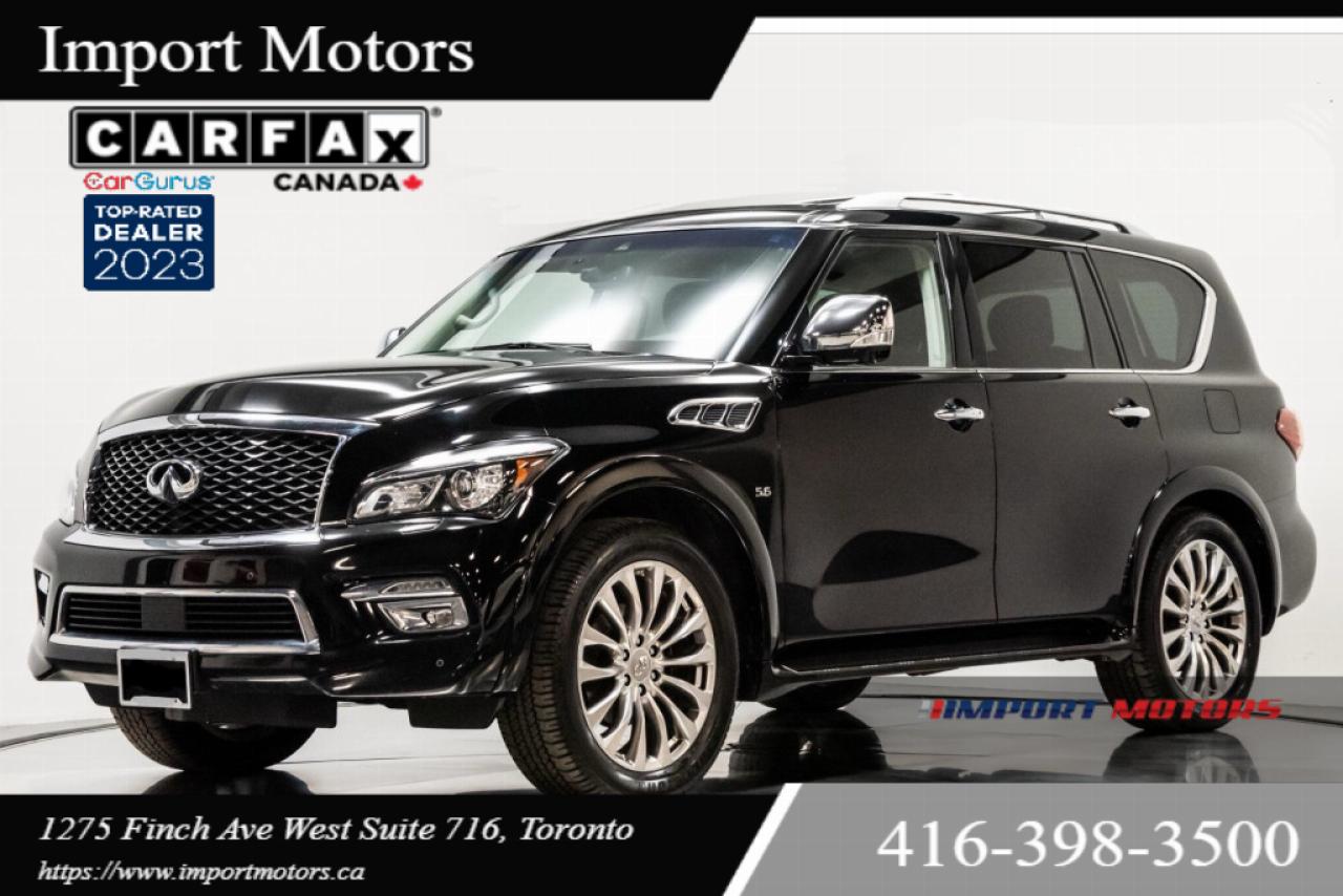 Used 2016 Infiniti QX80 Technology Package 8 PASSENGER LEATHER SUNROOF BACKUP CAMERA for sale in North York, ON