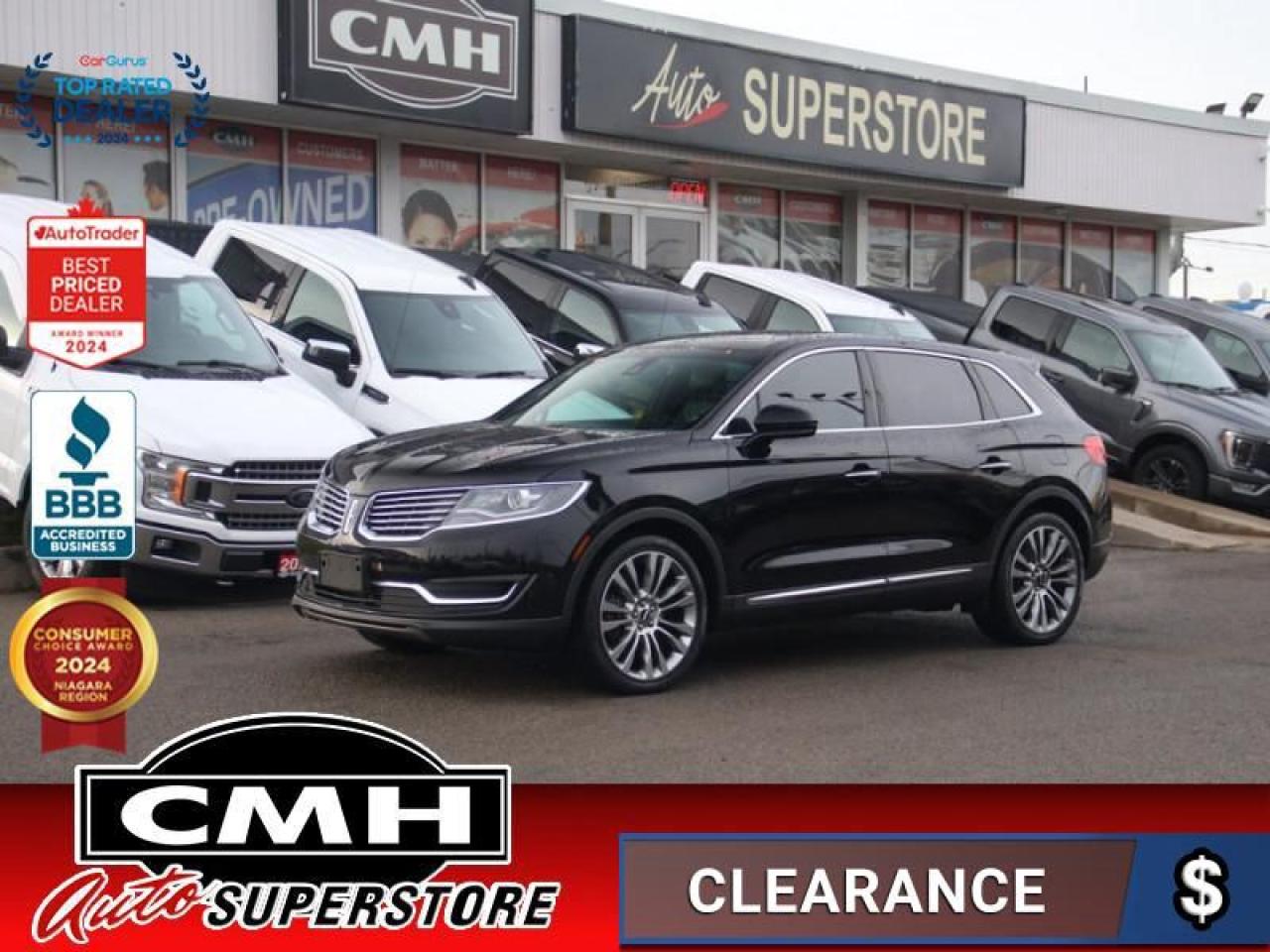 Used 2016 Lincoln MKX Reserve  **EQUIP GROUP 102A - 2.7L ECOBOOST** for sale in St. Catharines, ON