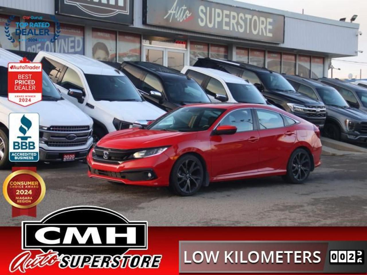 Used 2019 Honda Civic Sedan Sport CVT  **LOW KMS - SUNROOF** for sale in St. Catharines, ON