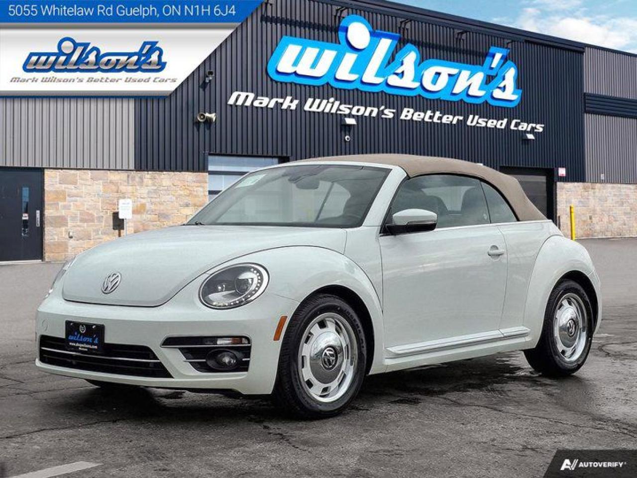 Used 2018 Volkswagen Beetle Convertible Coast  | CarPlay + Android | BSM | Rear Camera | Heated Seats | New Tires | for sale in Guelph, ON