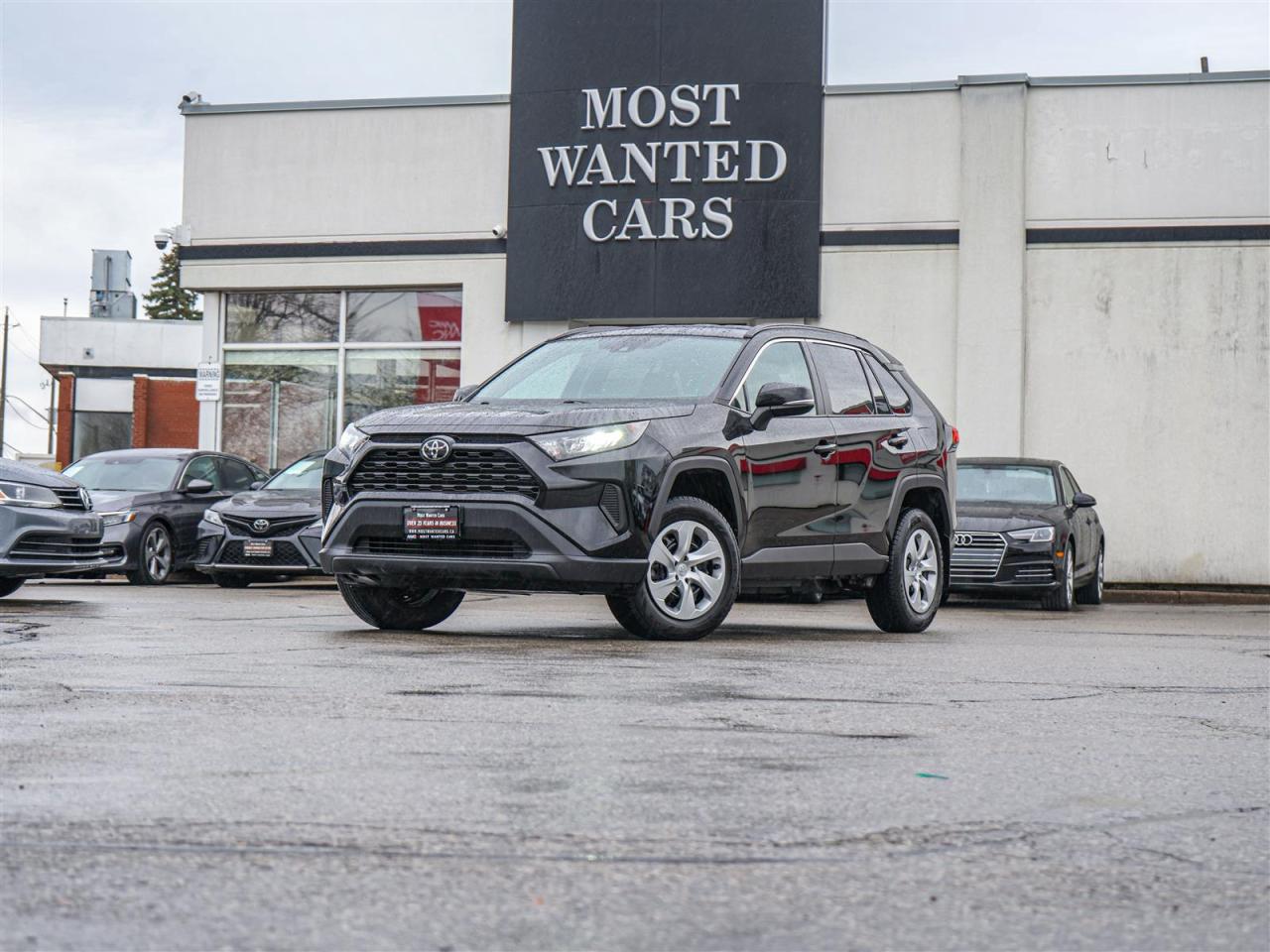 <div style=text-align: justify;><span style=font-size:14px;><span style=font-family:times new roman,times,serif;>This 2020 Toyota RAV4 has a CLEAN CARFAX with no accidents and is also a one owner Canadian (Ontario) lease return vehicle with service records. High-value options included with this vehicle are; blind spot indicators, lane departure warning, adaptive cruise control, pre-collision, app connect, back up camera, touchscreen and heated seats, offering immense value.</span></span><br /><br /><span style=font-size:14px;><span style=font-family:times new roman,times,serif;>Why buy from us?<br /> <br />Most Wanted Cars is a place where customers send their family and friends. MWC offers the best financing options in Kitchener-Waterloo and the surrounding areas. Family-owned and operated, MWC has served customers since 1975 and is also DealerRater’s 2022 Provincial Winner for Used Car Dealers. MWC is also honoured to have an A+ standing on Better Business Bureau and a 4.8/5 customer satisfaction rating across all online platforms with over 1400 reviews. With two locations to serve you better, our inventory consists of over 150 used cars, trucks, vans, and SUVs.<br /> <br />Our main office is located at 1620 King Street East, Kitchener, Ontario. Please call us at 519-772-3040 or visit our website at www.mostwantedcars.ca to check out our full inventory list and complete an easy online finance application to get exclusive online preferred rates.<br /> <br />*Price listed is available to finance purchases only on approved credit. The price of the vehicle may differ from other forms of payment. Taxes and licensing are excluded from the price shown above*</span></span></div><br />