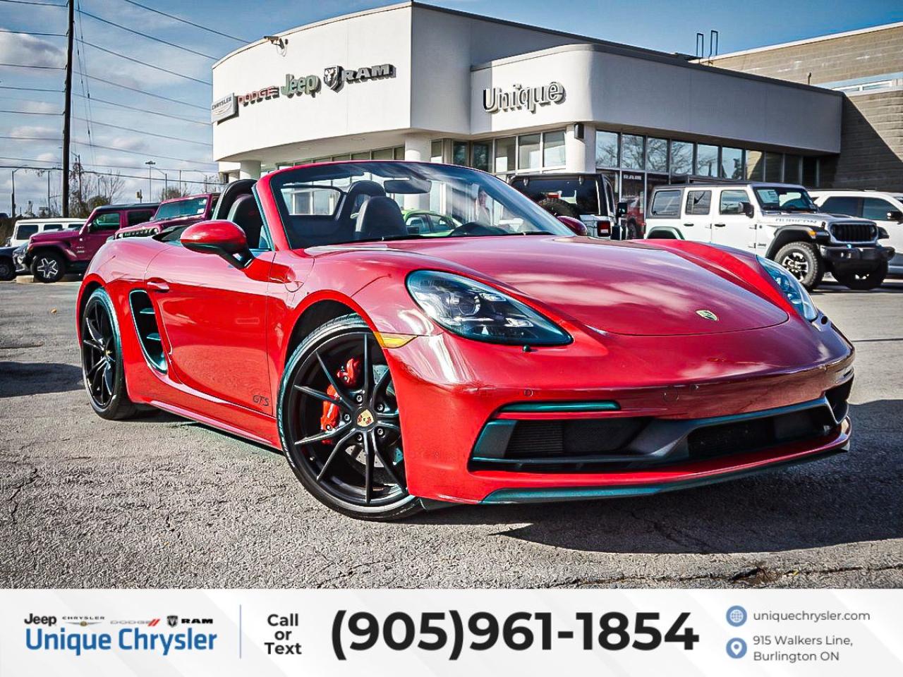 Used 2018 Porsche Boxster 718 GTS Roadster| NAV| GTS INTERIOR PKG| for sale in Burlington, ON