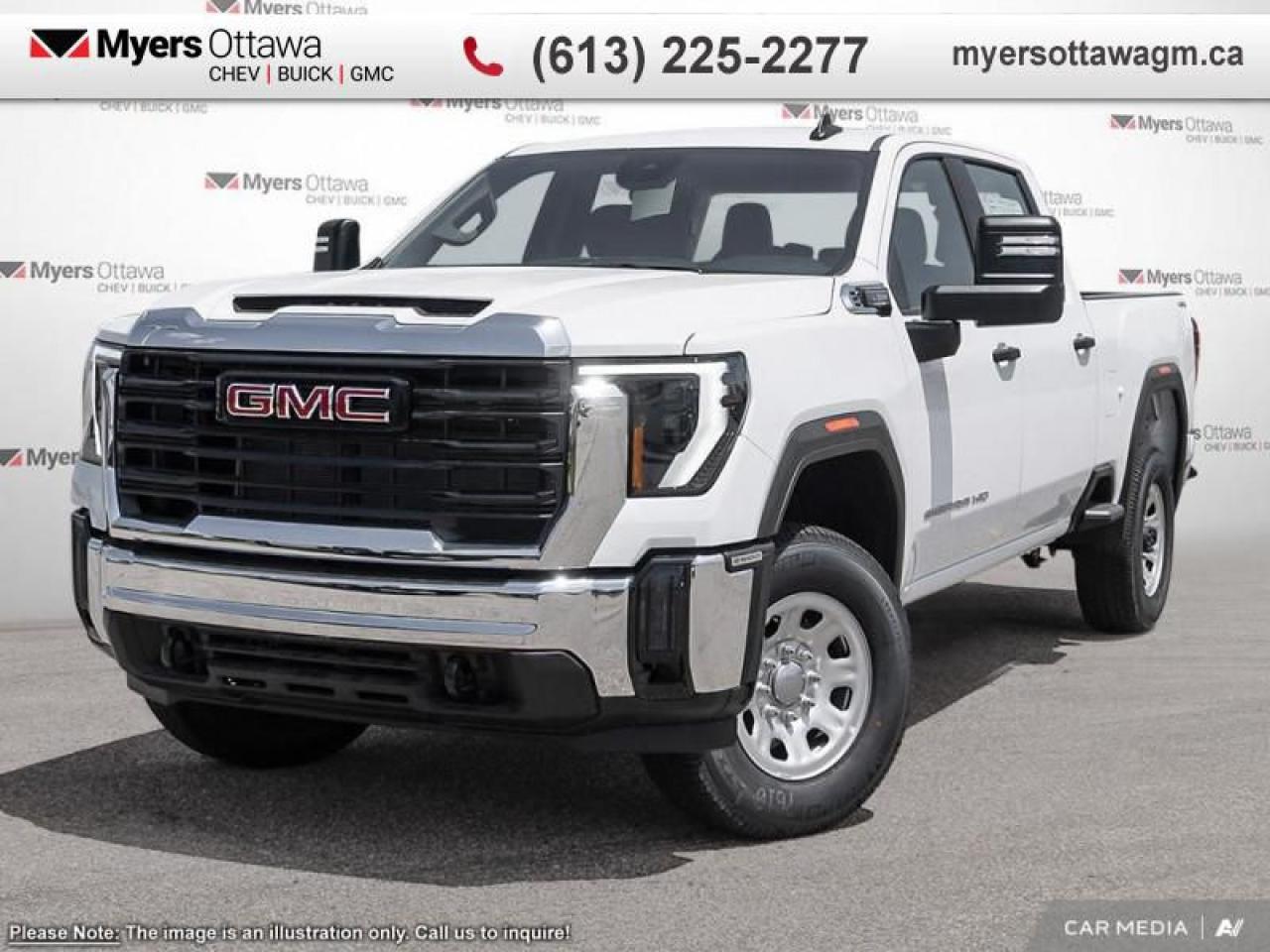 New 2025 GMC Sierra 2500 HD Pro  2500 CREW CAB PRO 6.6 DURAMAX 5TH WHEEL PREP for sale in Ottawa, ON