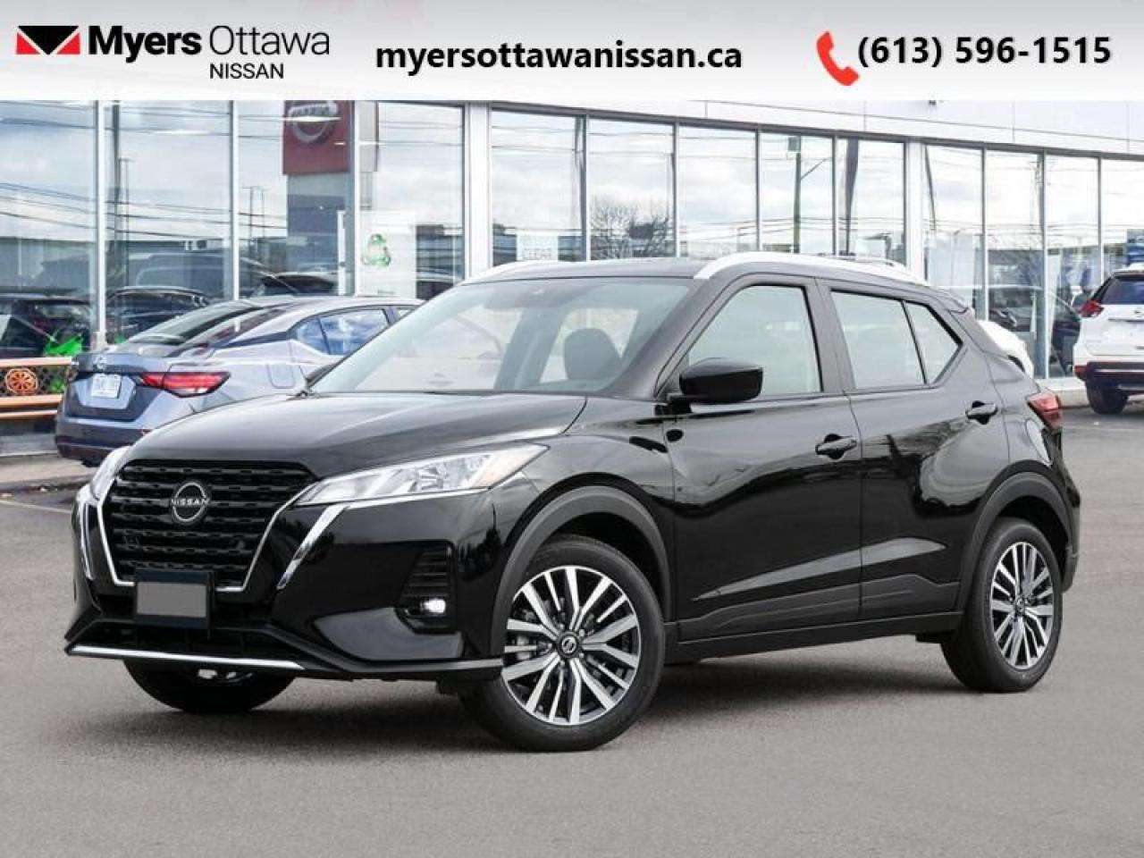 <br> <br>  Thanks for looking. <br> <br><br> <br> This super blk SUV  has an automatic transmission and is powered by a  122HP 1.6L 4 Cylinder Engine.<br> <br> Our Kicks Plays trim level is SV. <br><br> <br>To apply right now for financing use this link : <a href=https://www.myersottawanissan.ca/finance target=_blank>https://www.myersottawanissan.ca/finance</a><br><br> <br/>    6.49% financing for 84 months. <br> Payments from <b>$429.77</b> monthly with $0 down for 84 months @ 6.49% APR O.A.C. ( Plus applicable taxes -  $621 Administration fee included. Licensing not included.    ).  Incentives expire 2025-01-02.  See dealer for details. <br> <br> <br>LEASING:<br><br>Estimated Lease Payment: $373/m <br>Payment based on 4.99% lease financing for 39 months with $0 down payment on approved credit. Total obligation $14,555. Mileage allowance of 20,000 KM/year. Offer expires 2025-01-02.<br><br><br><br> Come by and check out our fleet of 20+ used cars and trucks and 70+ new cars and trucks for sale in Ottawa.  o~o