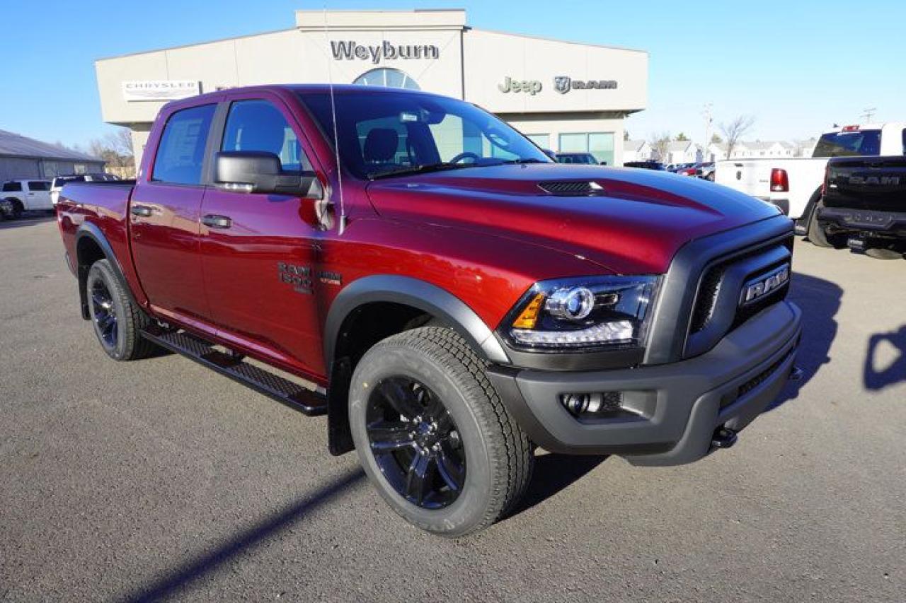 New 2024 RAM 1500 Classic Warlock | 5.7L HEMI! | Remote Start | Heated Seats/Wheel | 4WD | Sport Hood | Bed Liner | SiriusXM | for sale in Weyburn, SK