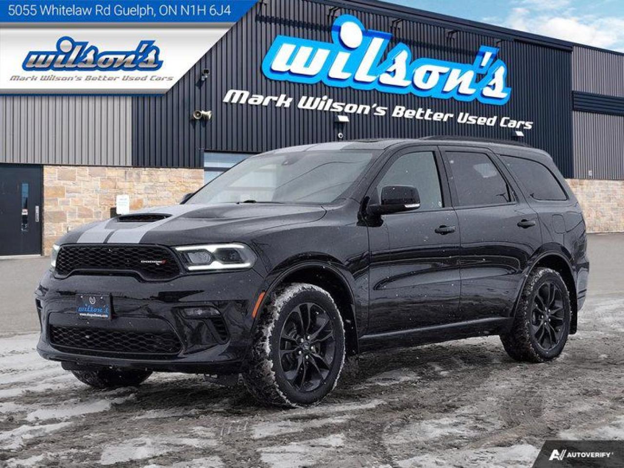 Used 2022 Dodge Durango GT AWD | Performance Hood | Leather | Nav | Sunroof | Tow Pkg | Blacktop Pkg | New Tires & Brakes | for sale in Guelph, ON