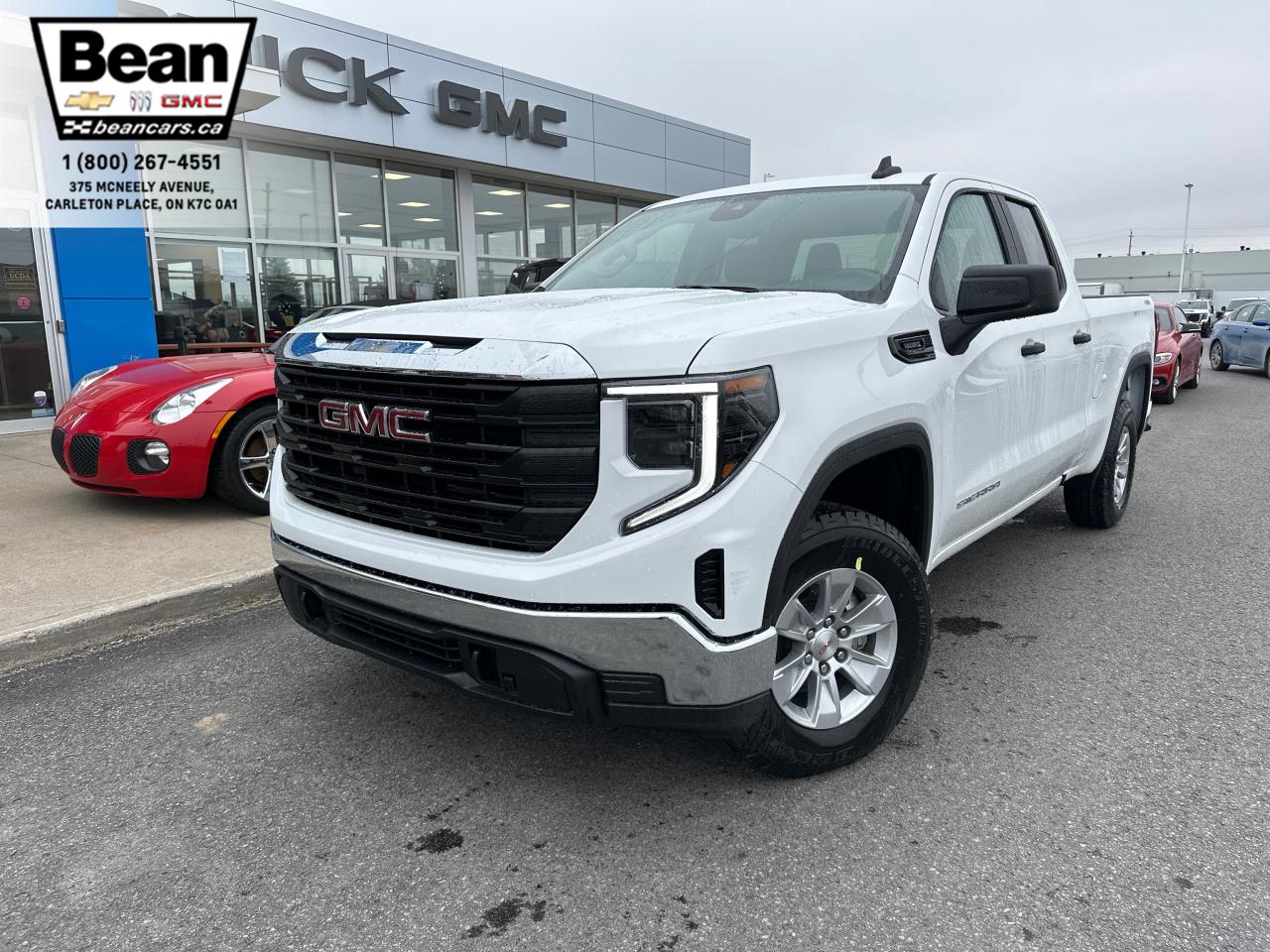 New 2025 GMC Sierra 1500 Pro 2.7L 4CYL WITH REMOTE ENTRY, HITCH GUIDANCE, HD REAR VISION CAMERA, CRUISE CONTROL for sale in Carleton Place, ON