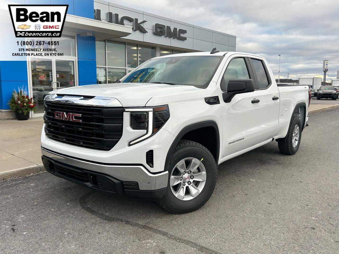 New 2025 GMC Sierra 1500 Pro 2.7L 4CYL WITH REMOTE ENTRY, HITCH GUIDANCE, HD REAR VISION CAMERA, CRUISE CONTROL for sale in Carleton Place, ON