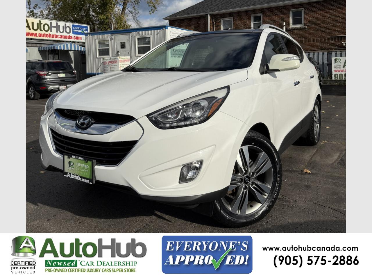 Used 2014 Hyundai Tucson LIMITED-AWD-REMOTE STARTER-LEATHER-PANOROOF-NAV-BACKUP CAMERA for sale in Hamilton, ON