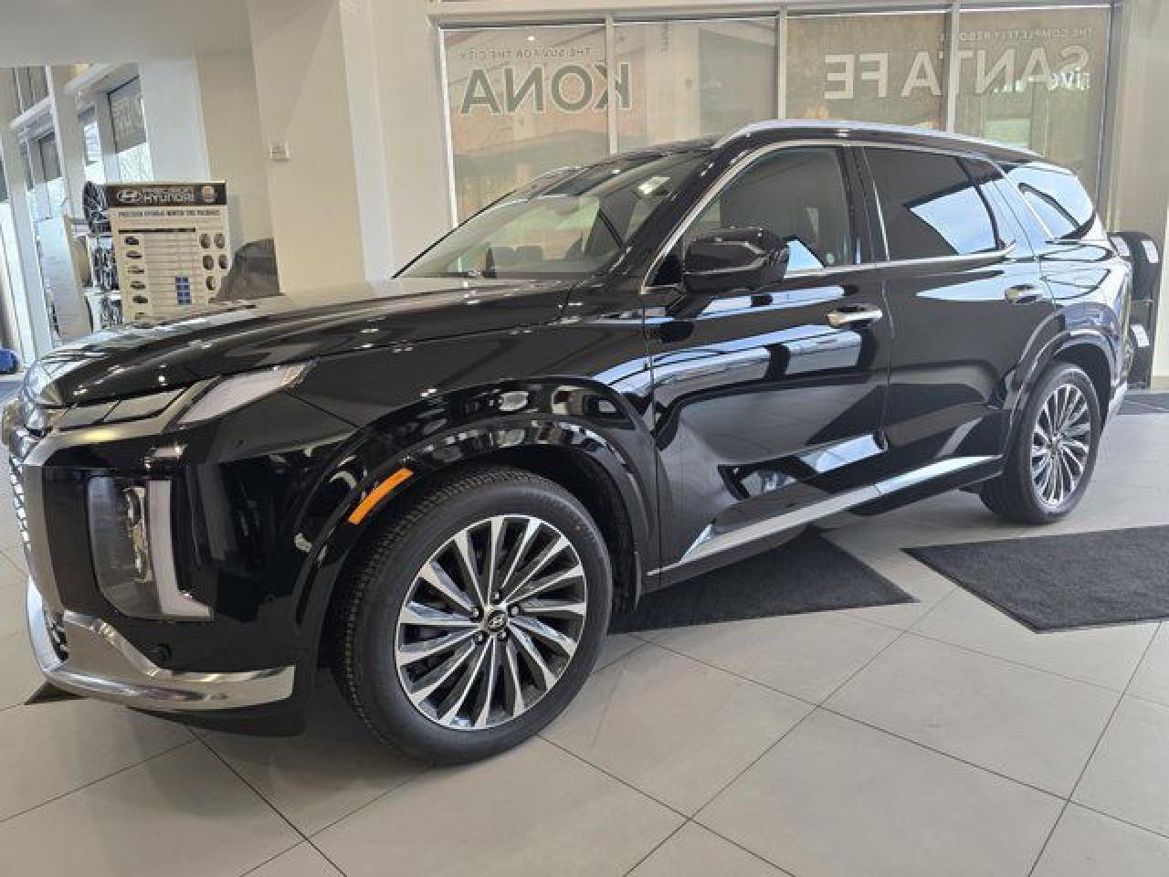 *2025 Hyundai Palisade Calligraphy AWD* Experience the pinnacle of luxury and performance with the *2025 Hyundai Palisade Calligraphy AWD*. This premium SUV is designed to deliver unparalleled comfort, advanced technology, and superior capability for any journey.    * *Key Features at a Glance*:      * *Luxurious Comfort*: Heated & Ventilated Leather Seats, Massage Seats, Tri-Zone Climate Control, and a Heated Steering Wheel ensure the ultimate driving experience.     * *Advanced Technology*: Heads-Up Display, Digital Rearview Mirror, Bluelink Remote Start & Lock, and Smart Park Assist put cutting-edge tech at your fingertips.     * *Driver Assistance*: Adaptive Cruise Control, Blind-View Monitoring, Lane Departure Assist, and Automatic Emergency Braking keep you safe and confident on the road.     * *Convenience & Versatility*: Power Folding Third Row Seats and Memory Seats make every drive more practical and tailored to your needs.     * *Performance & Capability*: All-Wheel Drive ensures exceptional handling and control in all conditions.  *Precision Hyundai Advantages* At Precision Hyundai, our *all-inclusive pricing* (just add GST) includes the Alberta Roads Package, Hood Fender & Mirror 3M, PDI, Security Registration, Tire Levy, and AMVIC Fee. No hidden fees, just transparent value. *Why Choose Precision Hyundai?* Make the Precision Decision and visit Western Canadas Best Hyundai dealership! Our team is here to help you explore all the Palisade Calligraphy has to offer.