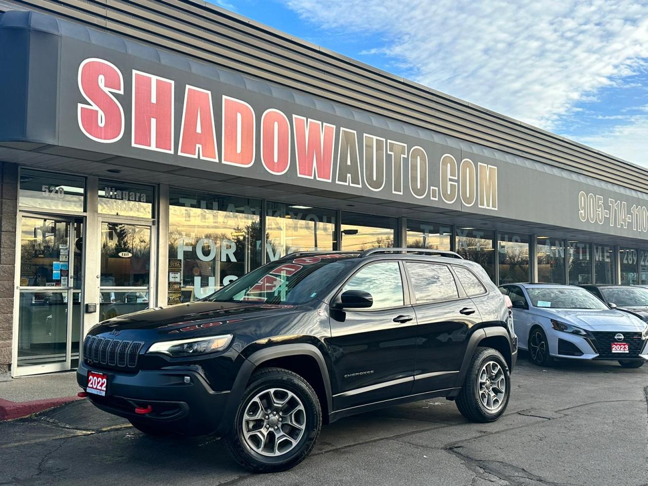 Used 2022 Jeep Cherokee TRAILHAWK|LEATHER/CLOTH|HEATED SEATS&STEERING for sale in Welland, ON