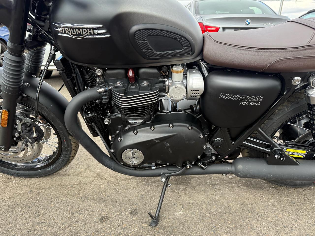 2024 Triumph Bonneville T120 BONNEVILLE T120, BLACK, 133KMS, LIGHT DAMAGE - Photo #9