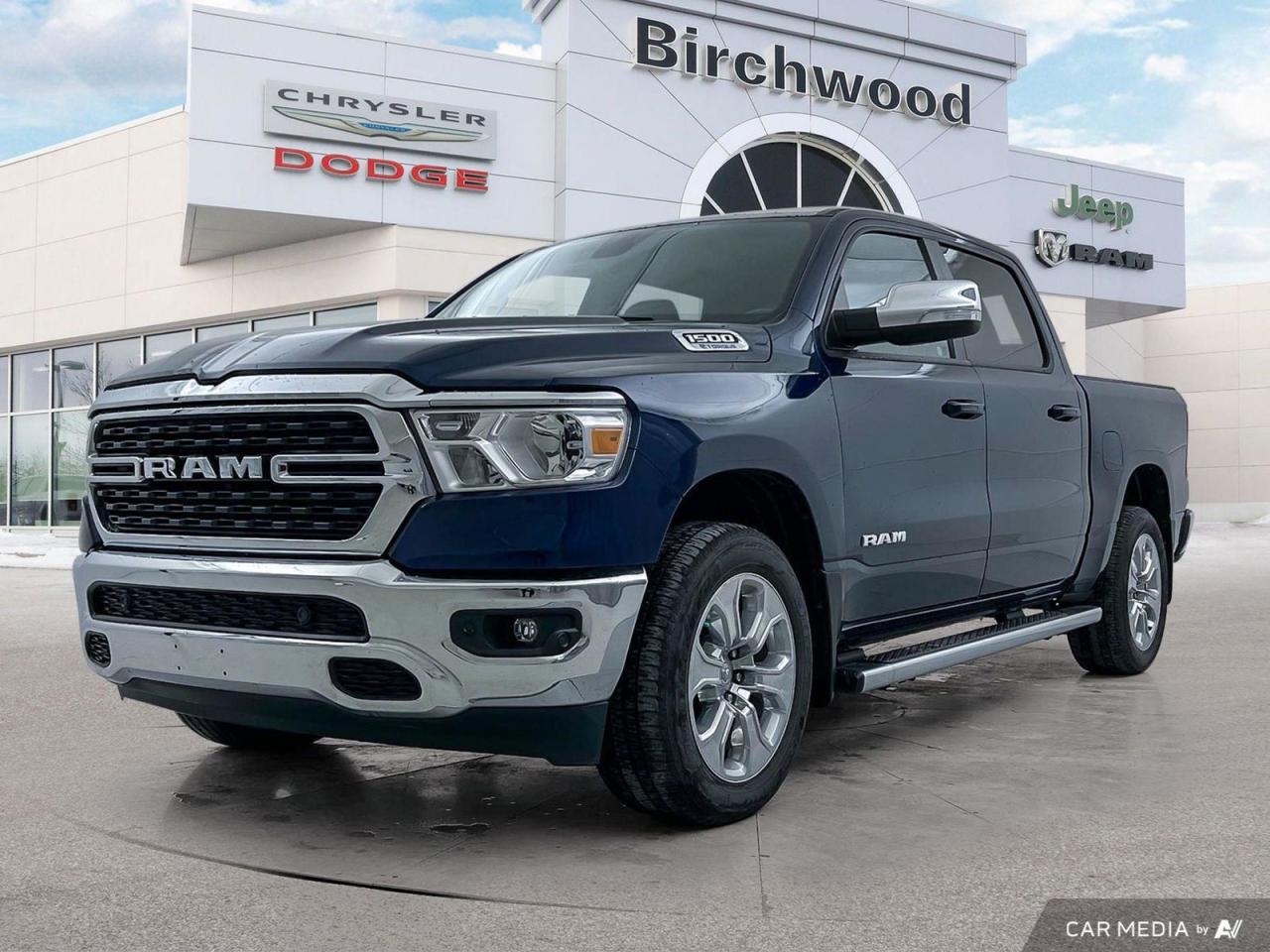 Low KM!
Discover the perfect blend of power and comfort with this 2022 Ram 1500 Big Horn! With only 38,320 km on the odometer, this truck is ready for many more adventures.

Key Features:
- 4WD capability for all your off-road needs
- Spacious interior with heated front seats for ultimate comfort
- Uconnect 5 NAV with 8.4-inch display for seamless navigation
- Remote Start System for convenience in any weather
- Trailer Sway Control for safe towing
- Premium Alpine sound system with 9 speakers and subwoofer
- Google Android Auto and Apple CarPlay compatibility

Experience the Birchwood difference today! Whether youre ready to start your purchase, have questions, or want to book a test drive, our team at Birchwood Chrysler Dodge Jeep Ram is here to help. Visit our website or contact us to take the next step in making this impressive Ram 1500 yours.
With us, Experience is Everything. Complete as much or as little of your purchase online as you like. All pricing is what you see is what you pay. No hidden fees. On our website you can choose payment options and terms knowing these are transparent and accurate.

Start your purchase online to build your exact pricing to your specifics like how much money down, vehicle trade and any accessories or added optional protection that suits your needs.

Any questions let us know by calling (204) 774-4444, wed love to send you a video to clarify any questions about a vehicle!

Visit us in store at 90-3965 Portage Ave in the Pointe West Autopark.

Dealer permit #5686
Dealer permit #5686