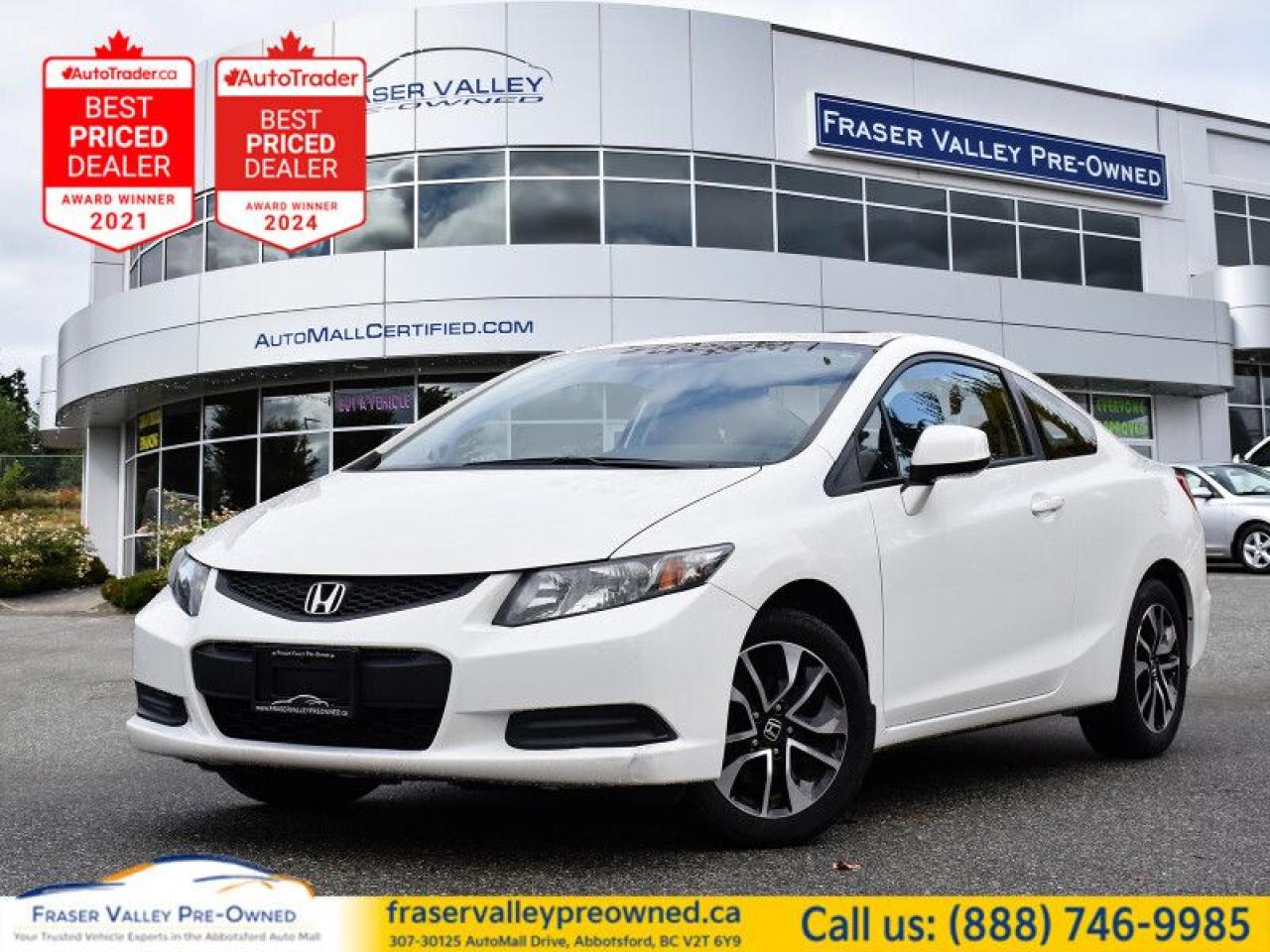 Used 2013 Honda Civic COUPE LX  Auto, Heated Seats, Wireless Bluetooth for sale in Abbotsford, BC