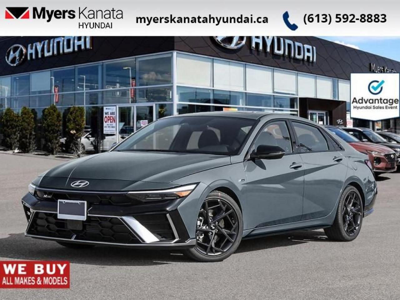 New 2025 Hyundai Elantra N Line Ultimate DCT  -  Premium Audio - $120.02 /Wk for sale in Kanata, ON