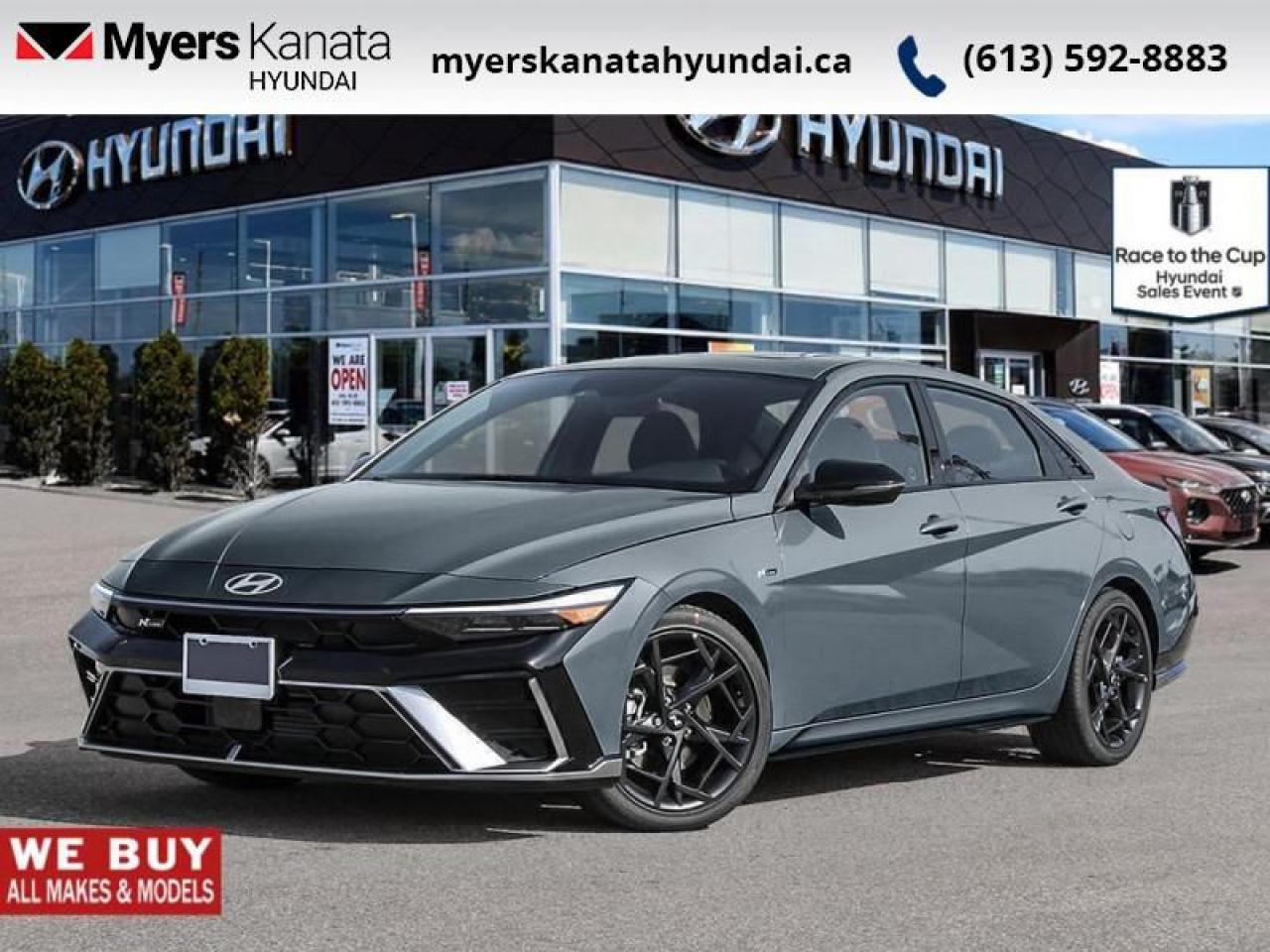 New 2025 Hyundai Elantra N Line Ultimate DCT  -  Premium Audio - $121.10 /Wk for sale in Kanata, ON