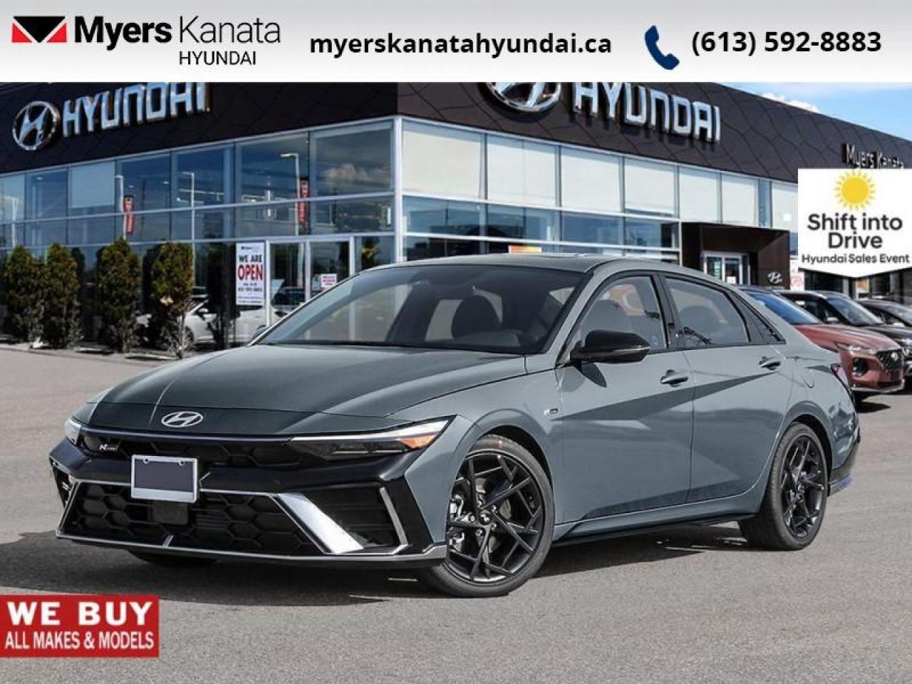 New 2025 Hyundai Elantra N Line Ultimate DCT  -  Premium Audio - $120.21 /Wk for sale in Kanata, ON
