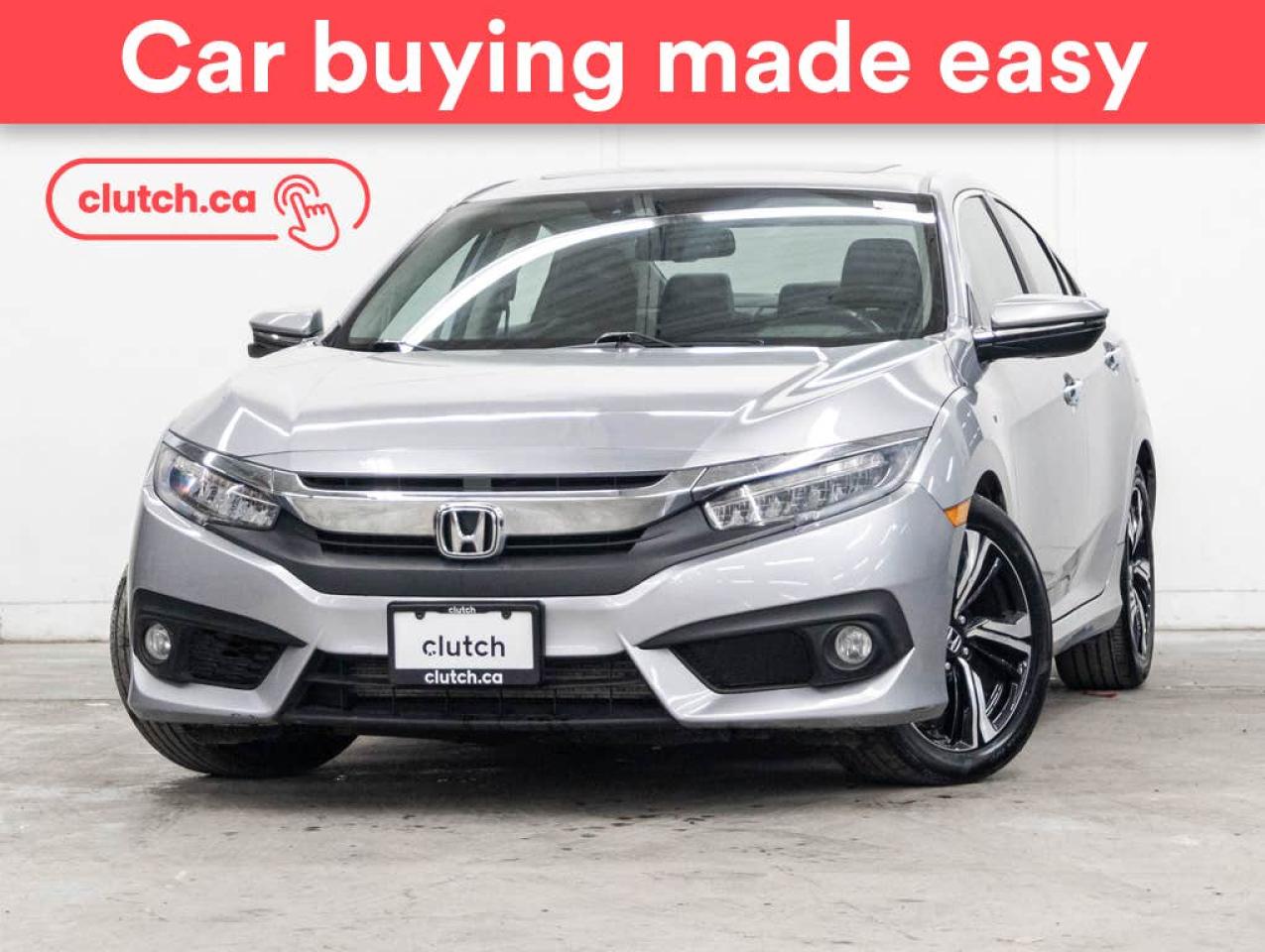 Used 2018 Honda Civic Touring  w/ Apple CarPlay & Android Auto, Dual Zone A/C, Power Moonroof for sale in Toronto, ON