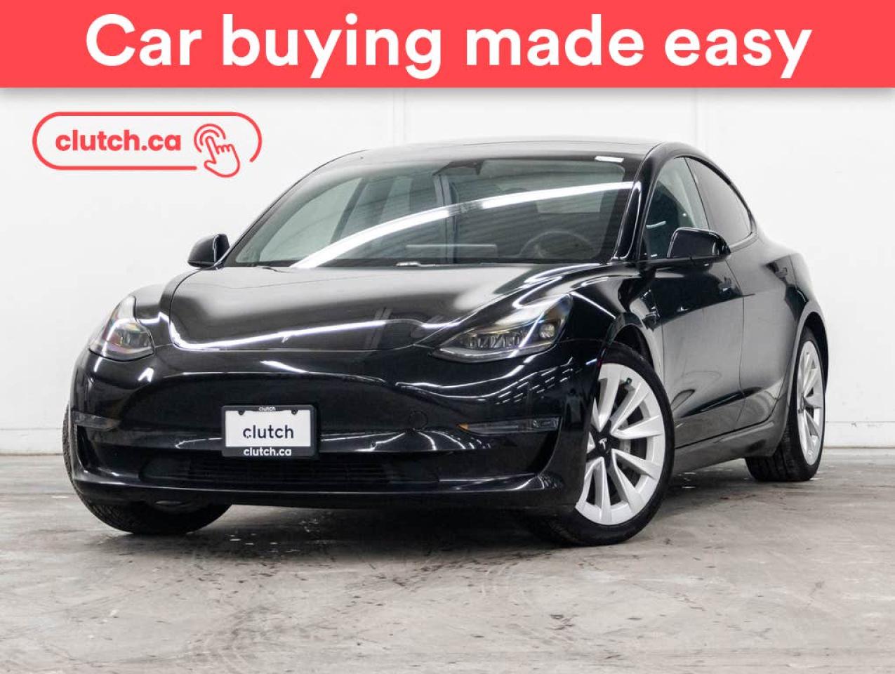 Used 2021 Tesla Model 3 Standard Range Plus w/ Autopilot, Nav, Glass Roof for sale in Bedford, NS