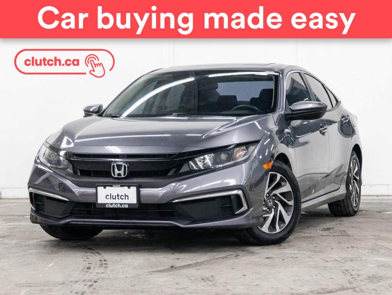 Used 2020 Honda Civic EX w/ Apple CarPlay & Android Auto, Power Moonroof, Rearview Cam for sale in Toronto, ON