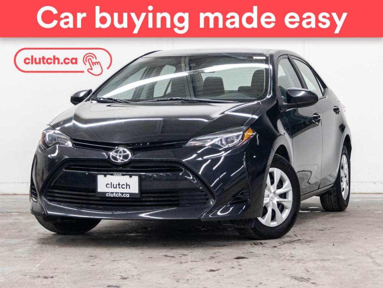 Used 2017 Toyota Corolla CE w/ Dynamic Radar Cruise Control, A/C, Bluetooth for sale in Toronto, ON