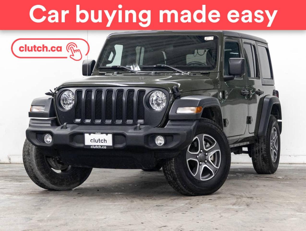 Used 2021 Jeep Wrangler Unlimited Sport S 4X4  w/ Uconnect 4, Apple CarPlay & Android Auto, Rearview Camera for sale in Toronto, ON