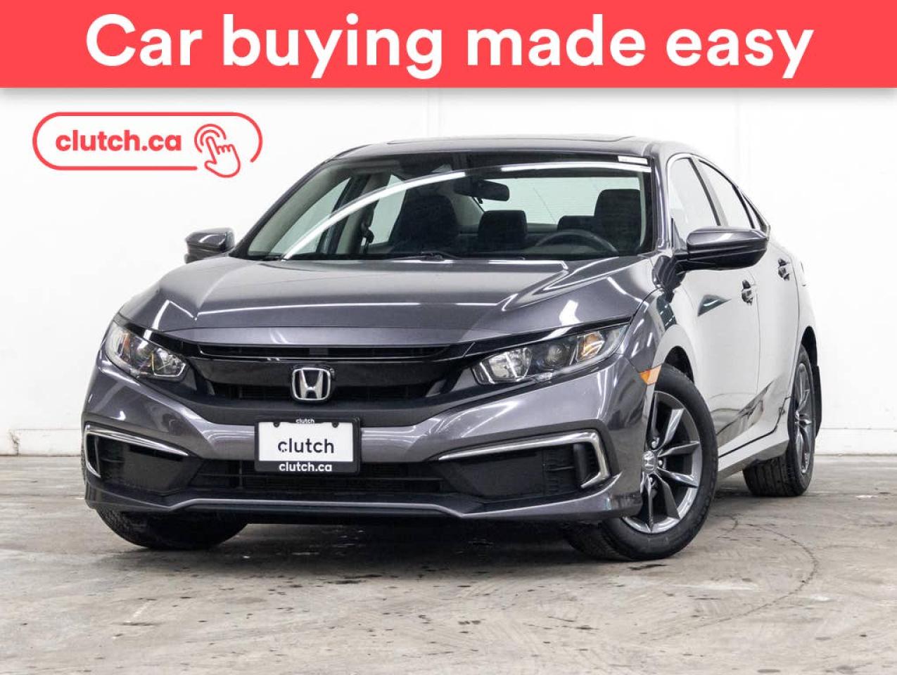 Used 2020 Honda Civic EX w/ Apple CarPlay & Android Auto, Power Moonroof, Rearview Cam for sale in Toronto, ON