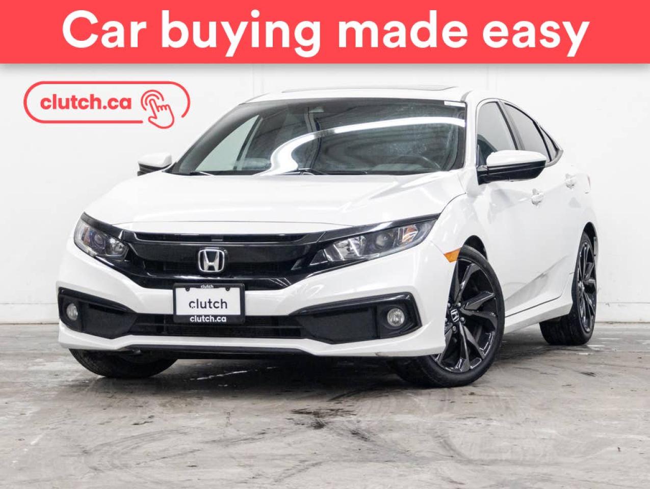 Used 2021 Honda Civic Sport w/ Apple CarPlay & Android Auto, Dual Zone A/C, Power Moonroof for sale in Toronto, ON