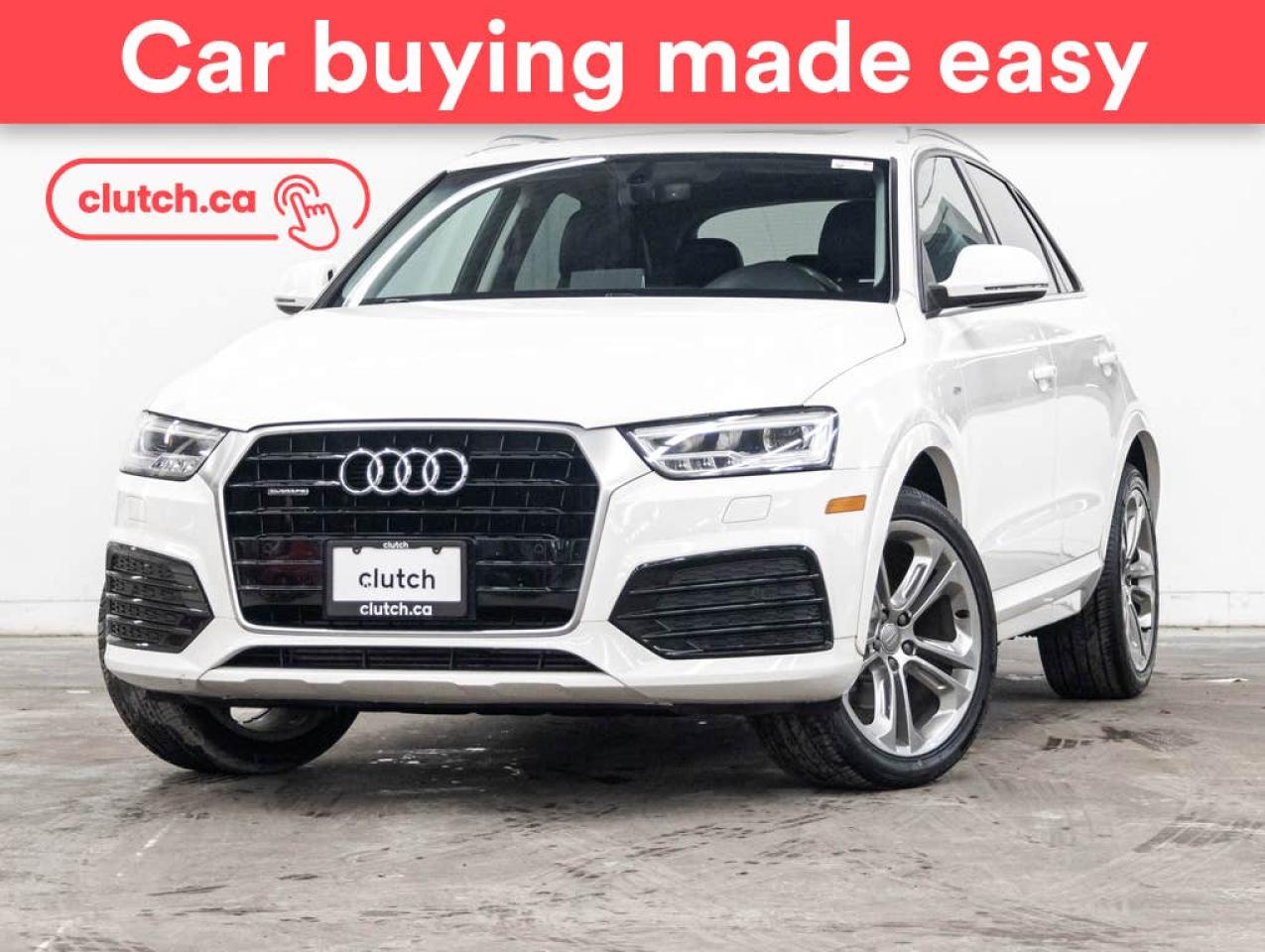 Used 2017 Audi Q3 Technik AWD w/ Heated Front Seats, Panoramic Moonroof, Nav for sale in Toronto, ON