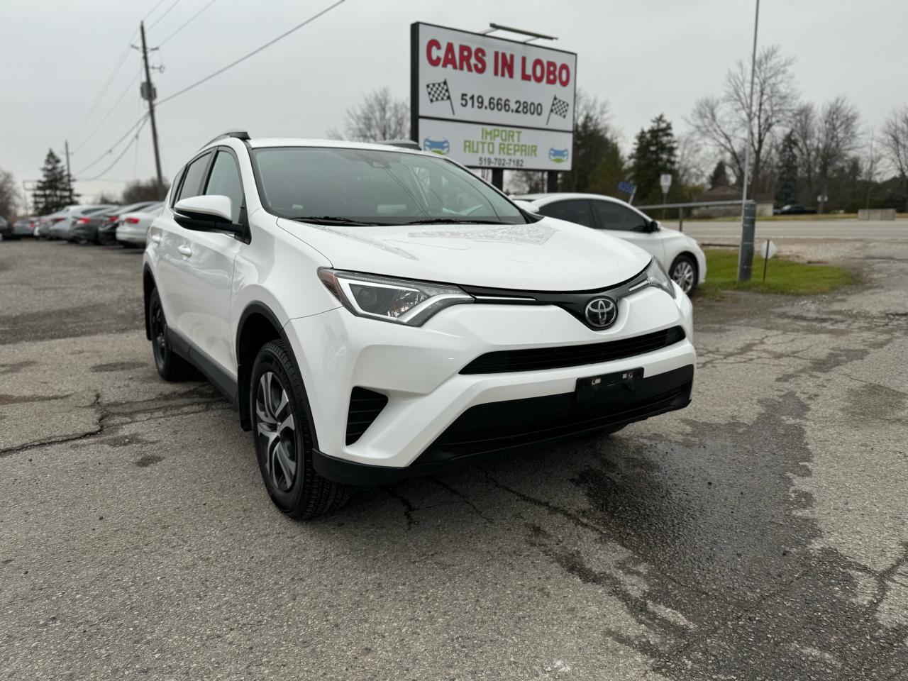 <p><span style=font-size: 14pt;><strong>2017 TOYOTA RAV4 LE AWD ! </strong></span></p><p> </p><p> </p><p><span style=font-size: 14pt;><strong>CARS IN LOBO LTD. (Buy - Sell - Trade - Finance) <br /></strong></span><span style=font-size: 14pt;><strong style=font-size: 18.6667px;>Office# - 519-666-2800<br /></strong></span><span style=font-size: 14pt;><strong>TEXT 24/7 - 226-289-5416</strong></span></p><p><span style=font-size: 12pt;>-> LOCATION <a title=Location  href=https://www.google.com/maps/place/Cars+In+Lobo+LTD/@42.9998602,-81.4226374,15z/data=!4m5!3m4!1s0x0:0xcf83df3ed2d67a4a!8m2!3d42.9998602!4d-81.4226374 target=_blank rel=noopener>6355 Egremont Dr N0L 1R0 - 6 KM from fanshawe park rd and hyde park rd in London ON</a><br />-> Quality pre owned local vehicles. CARFAX available for all vehicles <br />-> Certification is included in price unless stated AS IS or ask about our AS IS pricing<br />-> We offer Extended Warranty on our vehicles inquire for more Info<br /></span><span style=font-size: small;><span style=font-size: 12pt;>-> All Trade ins welcome (Vehicles,Watercraft, Motorcycles etc.)</span><br /><span style=font-size: 12pt;>-> Financing Available on qualifying vehicles <a title=FINANCING APP href=https://carsinlobo.ca/fast-loan-approvals/ target=_blank rel=noopener>APPLY NOW -> FINANCING APP</a></span><br /><span style=font-size: 12pt;>-> Register & license vehicle for you (Licensing Extra)</span><br /><span style=font-size: 12pt;>-> No hidden fees, Pressure free shopping & most competitive pricing</span></span></p><p><span style=font-size: small;><span style=font-size: 12pt;>MORE QUESTIONS? FEEL FREE TO CALL (519 666 2800)/TEXT </span></span><span style=font-size: 18.6667px;>226-289-5416</span><span style=font-size: small;><span style=font-size: 12pt;> </span></span><span style=font-size: 12pt;>/EMAIL (Sales@carsinlobo.ca)</span></p>