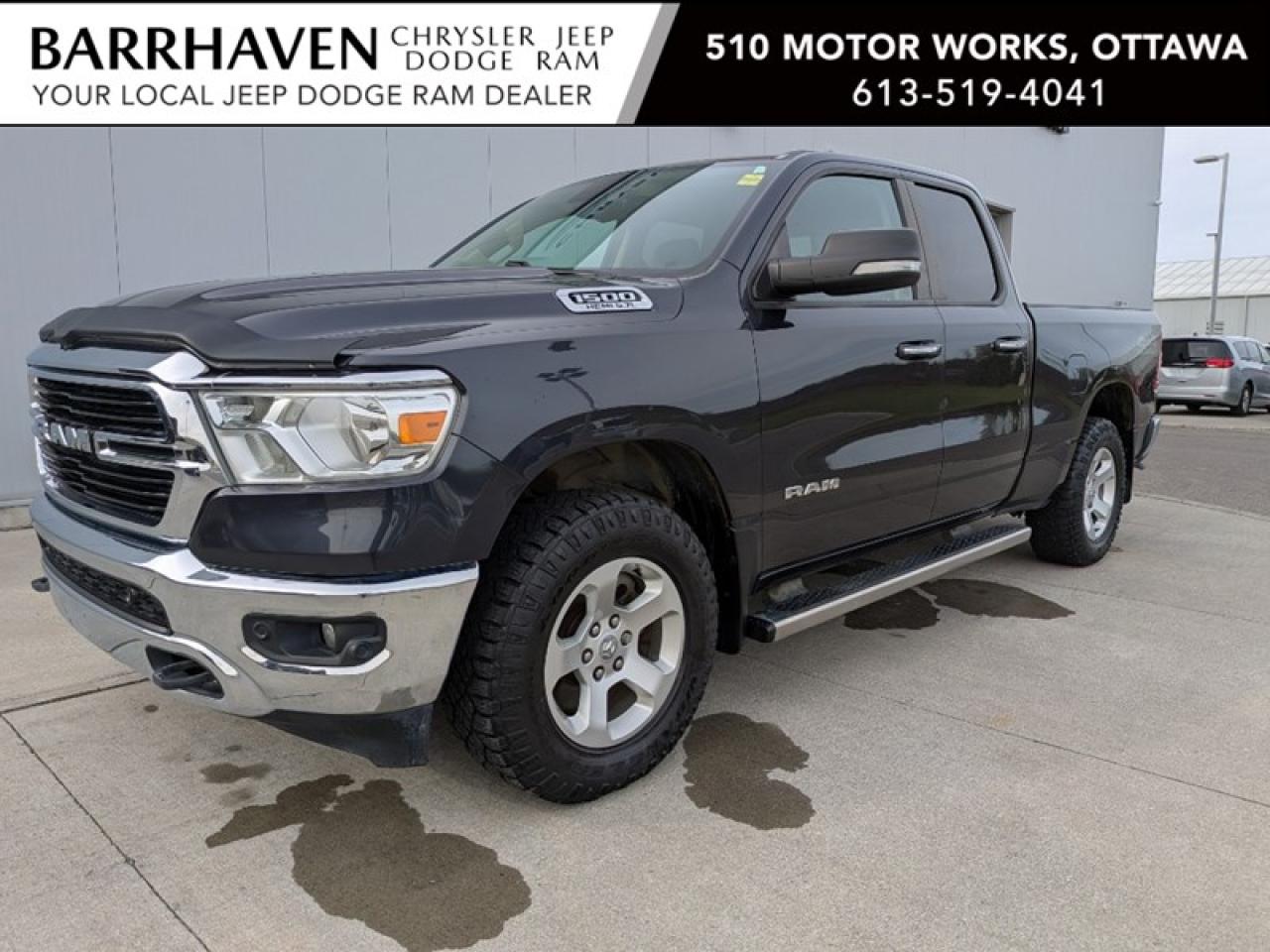 Used 2019 RAM 1500 Big Horn 4x4 Quad Cab 6'4 Box | Low KM's for sale in Ottawa, ON