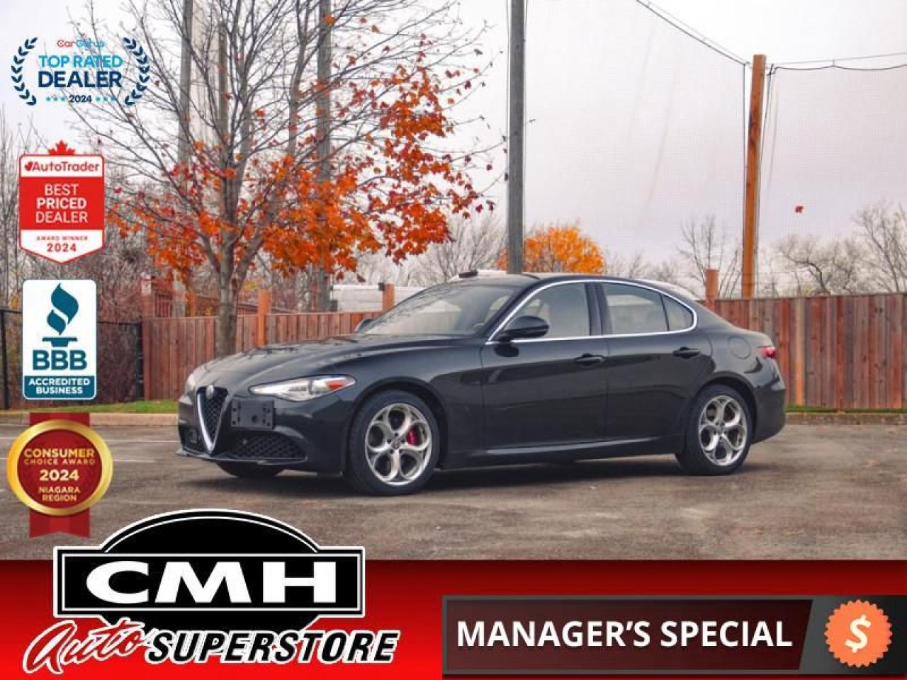 Used 2021 Alfa Romeo Giulia Ti AWD  **SUNROOF - RED LEATH** for sale in St. Catharines, ON