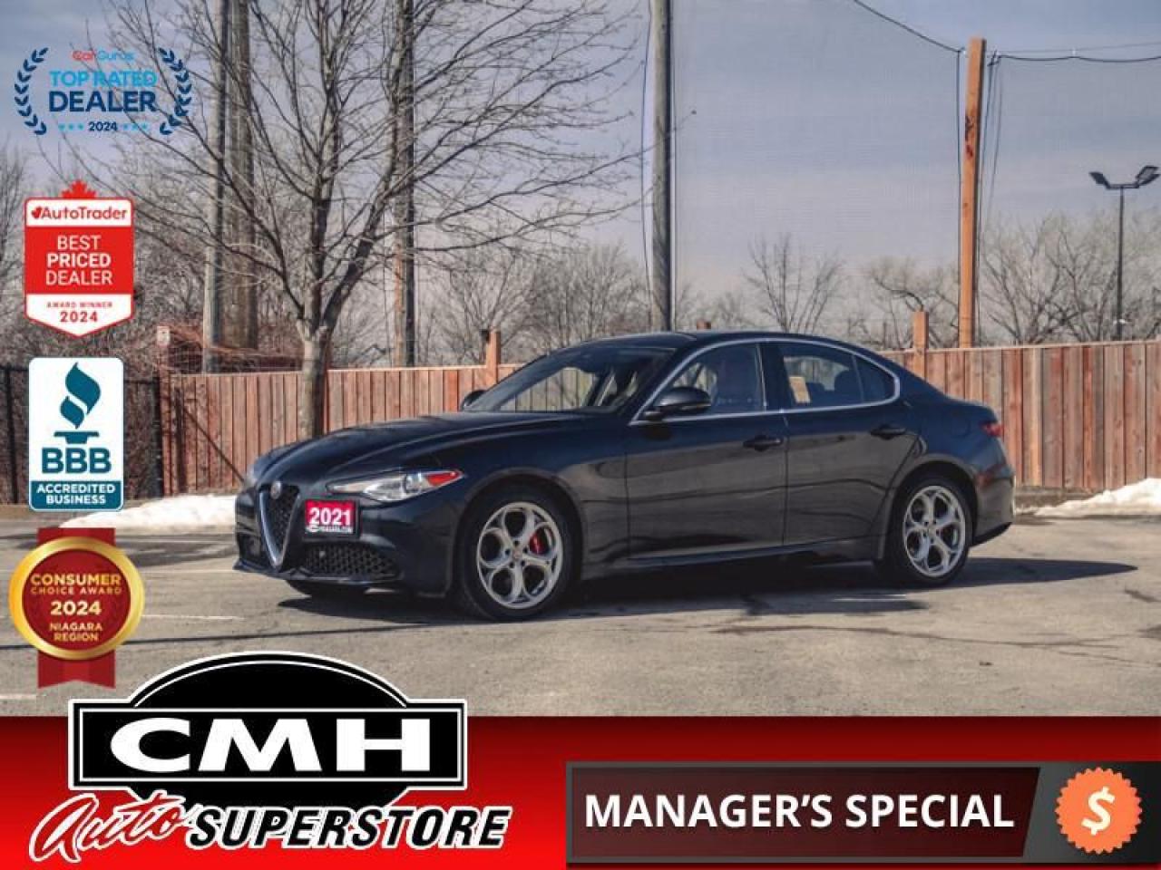 Used 2021 Alfa Romeo Giulia Ti AWD  **SUNROOF - RED LEATH** for sale in St. Catharines, ON